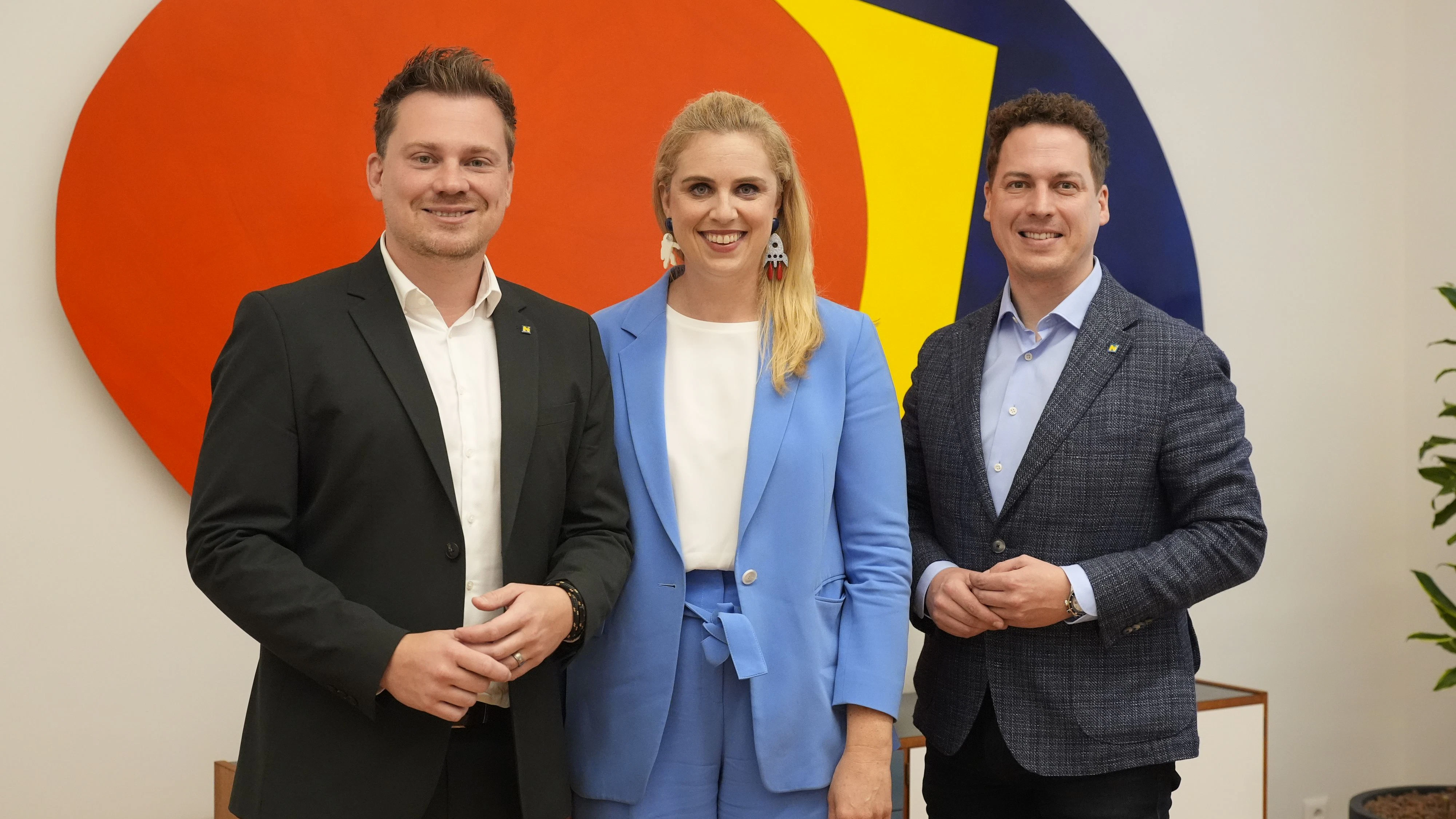 Florian Krumböck (34), Marlene Zeidler-Beck (38), Bernhard Heinreichsberger (36)