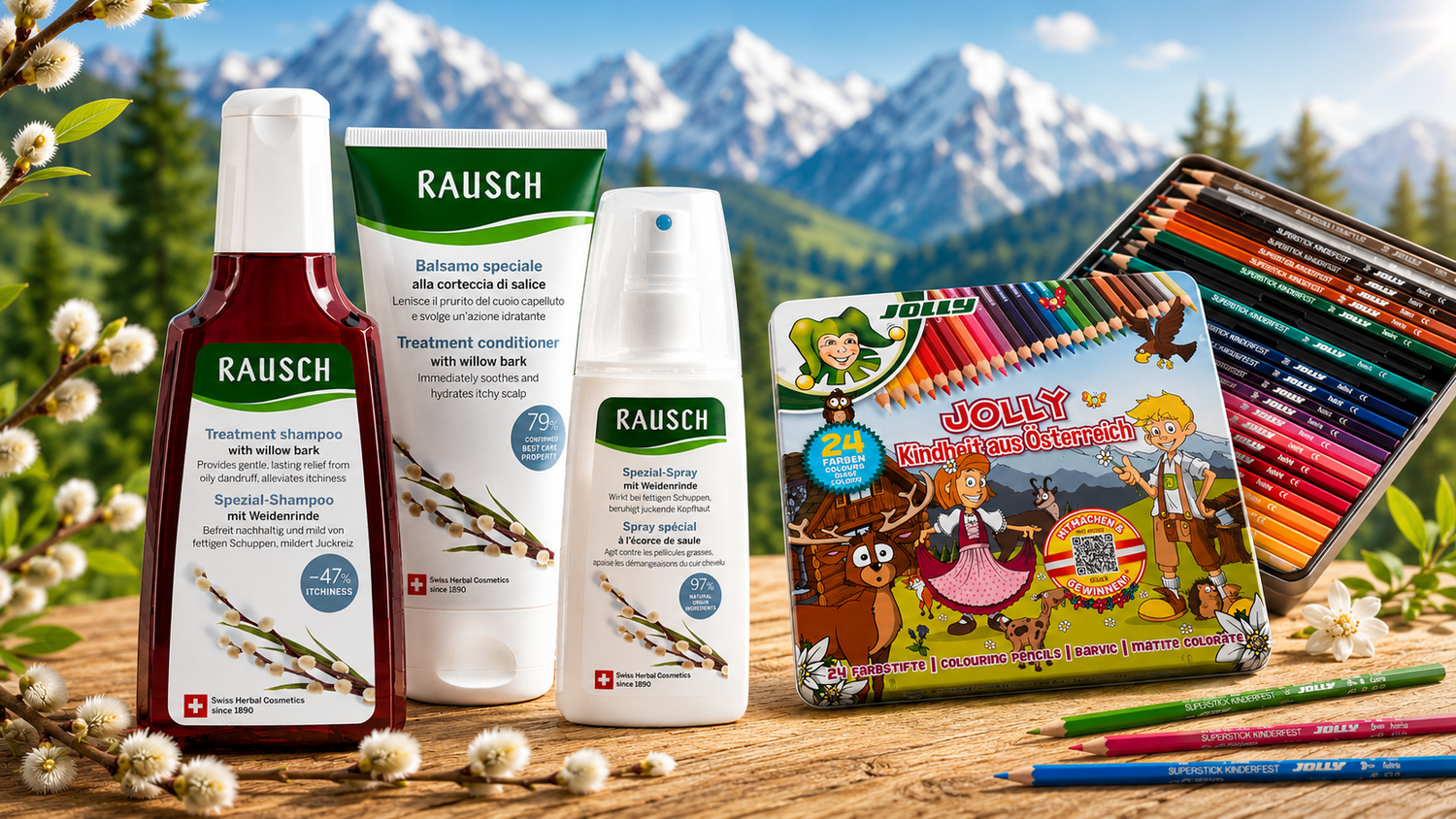 Heute.at - Schulstart-Paket gewinnen: Weidenrinde-Linie & Stifte