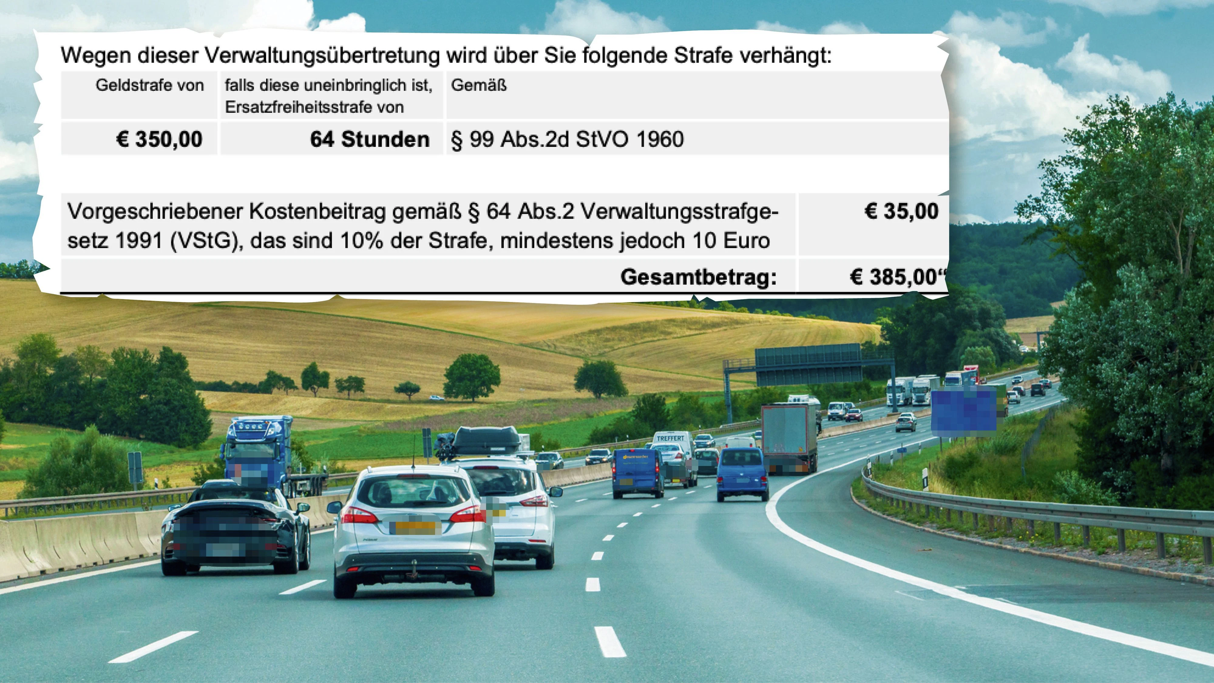 Heute.at - 44 km/h zu schnell auf Autobahn: Raser ortet Messfehler