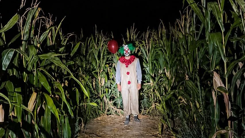 Der landwirtschaftliche Betrieb bietet jetzt ein Grusellabyrinth an.