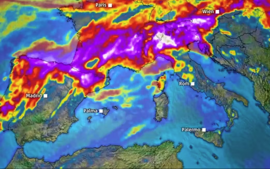 Heute.at - Extreme Unwetter! Wien liegt mitten in Superzellen-Zone