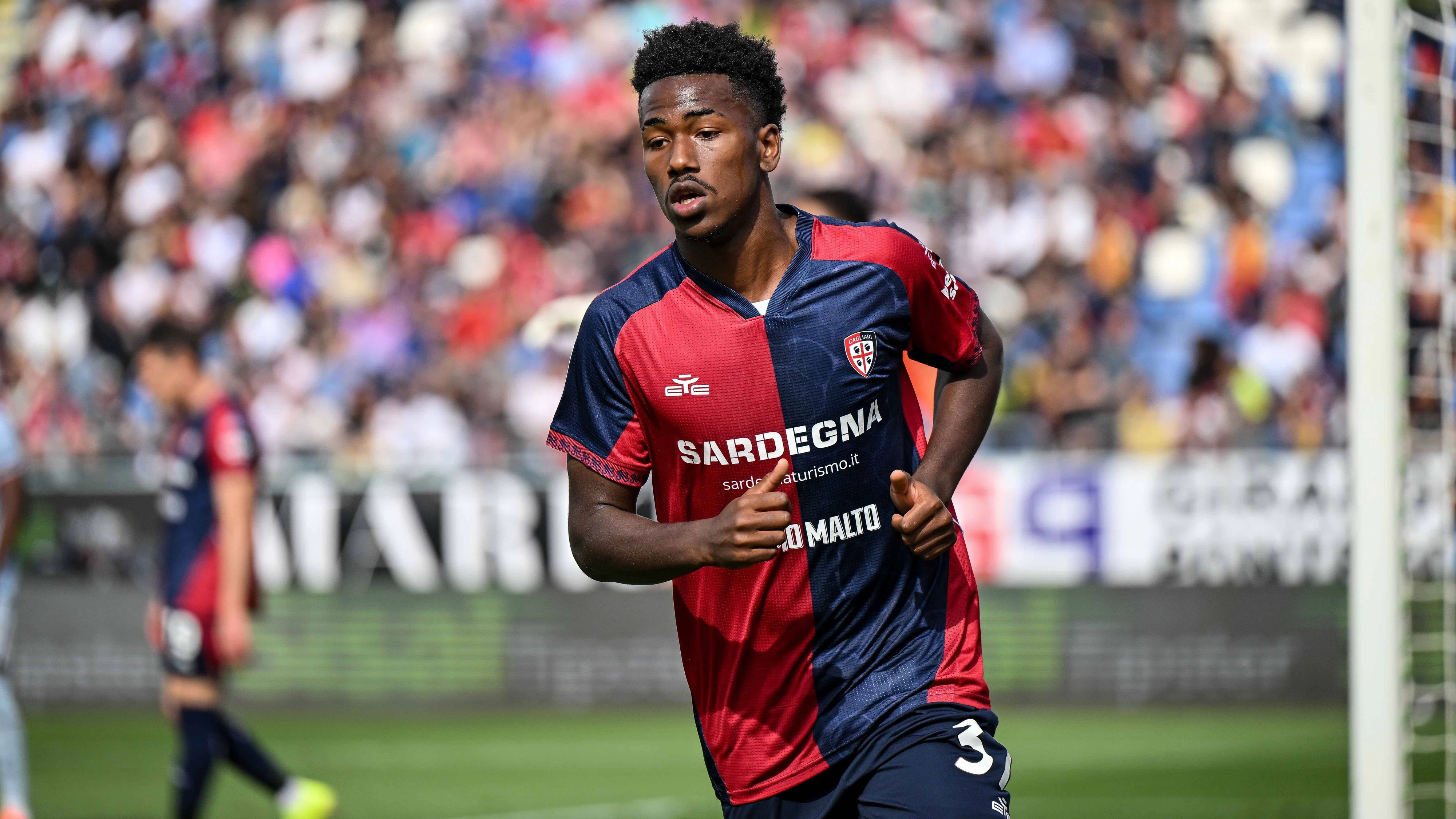 IPA84518788 - Yael Fritz Junior Trepy of Cagliari Calcio during Cagliari Calcio vs Udinese Calcio, Italian soccer Serie A match in Cagliari, Italy, May 09 2026 PUBLICATIONxNOTxINxITA Copyright: xLuigixCanu/IPAxSportx/xx 84518788