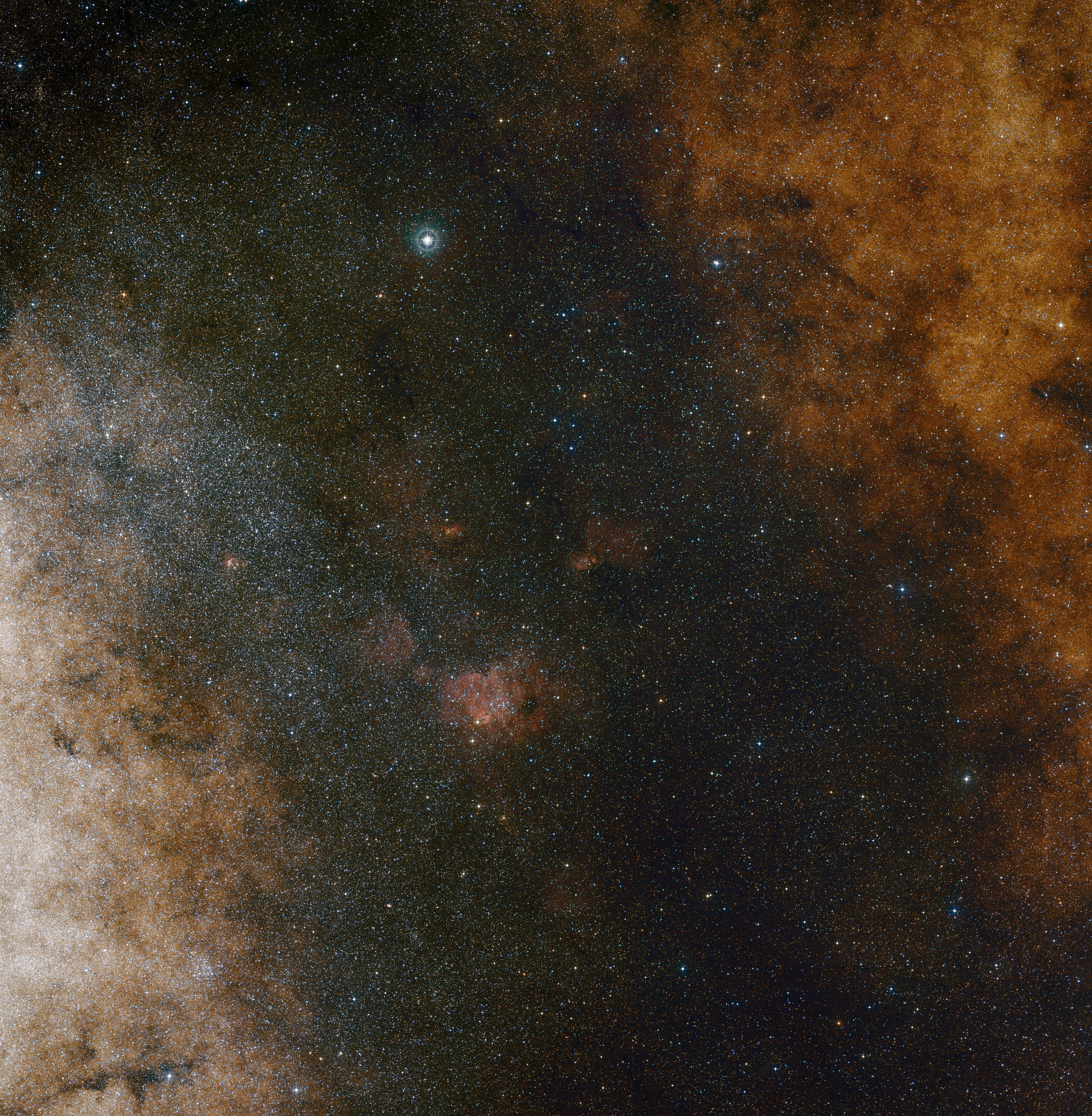 Mehrere Sterne, die Sagittarius A* – das supermassereiche Schwarze Loch im Zentrum unserer Galaxie – umkreisen.