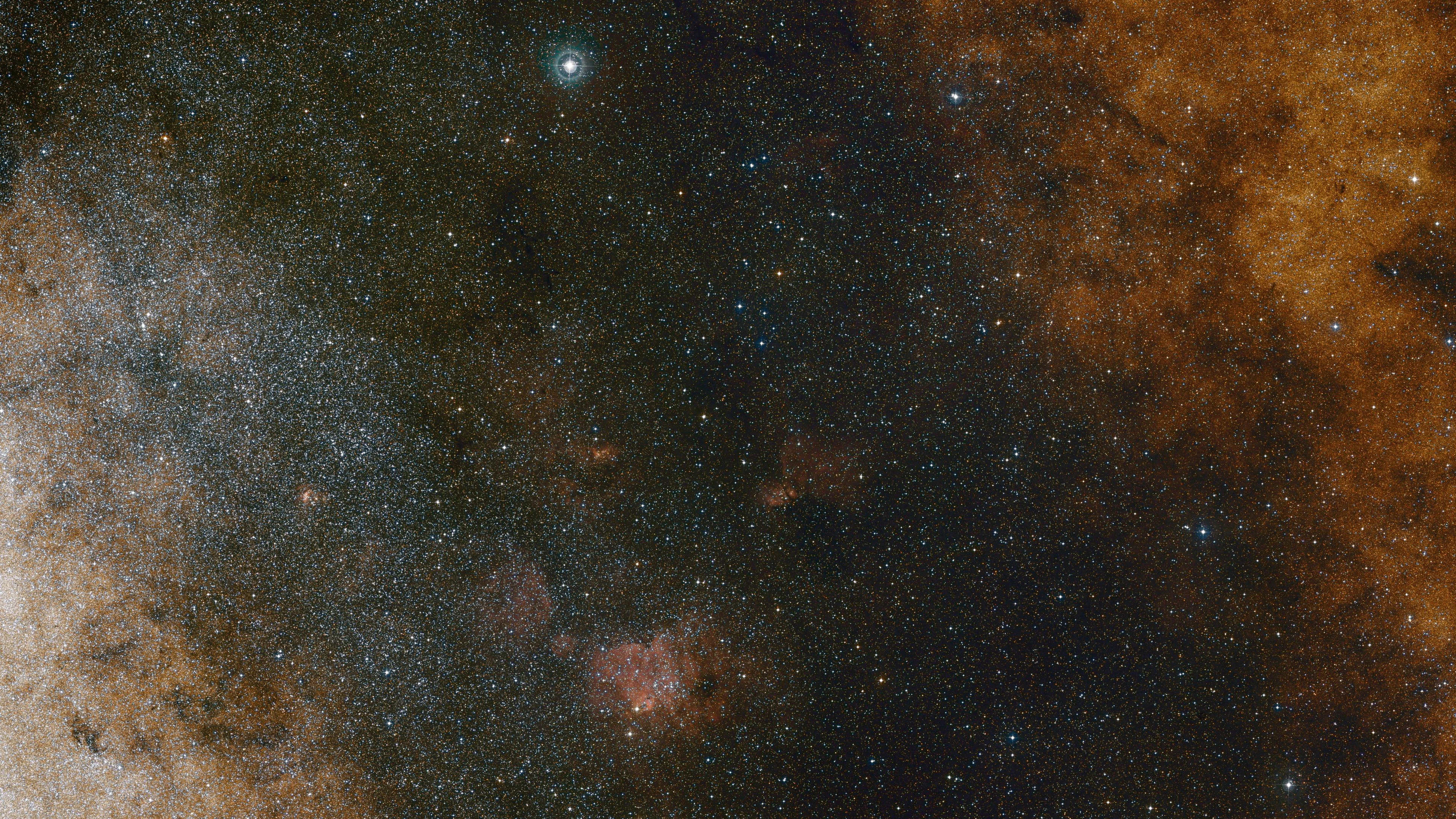 Mehrere Sterne, die Sagittarius A* – das supermassereiche Schwarze Loch im Zentrum unserer Galaxie – umkreisen.