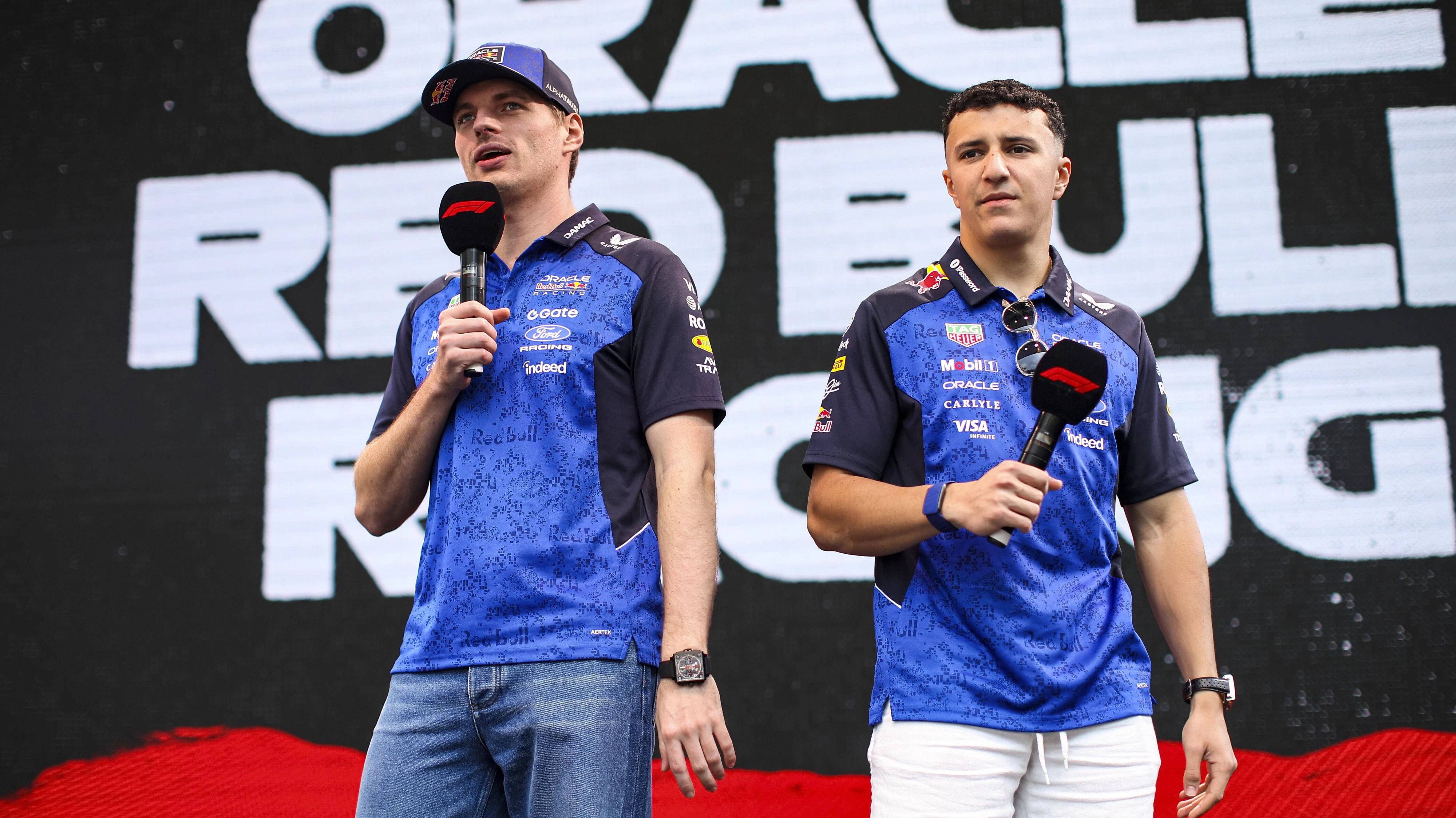 F1 - MONACO GRAND PRIX 2026 VERSTAPPEN Max nld, Red Bull Racing Ford RB22, portrait HADJAR Isack fra, Red Bull Racing Ford RB22, portrait during the Formula 1 Grand Prix de Canada 2026, 6th round of the 2026 Formula One World Championship, WM, Weltmeisterschaft from June 5 to 7, 2026 on the Circuit de Monaco, in Monte-Carlo, Monaco - Monte-CarloMonaco PUBLICATIONxNOTxINxFRAxBEL Copyright: xXavixBonillax