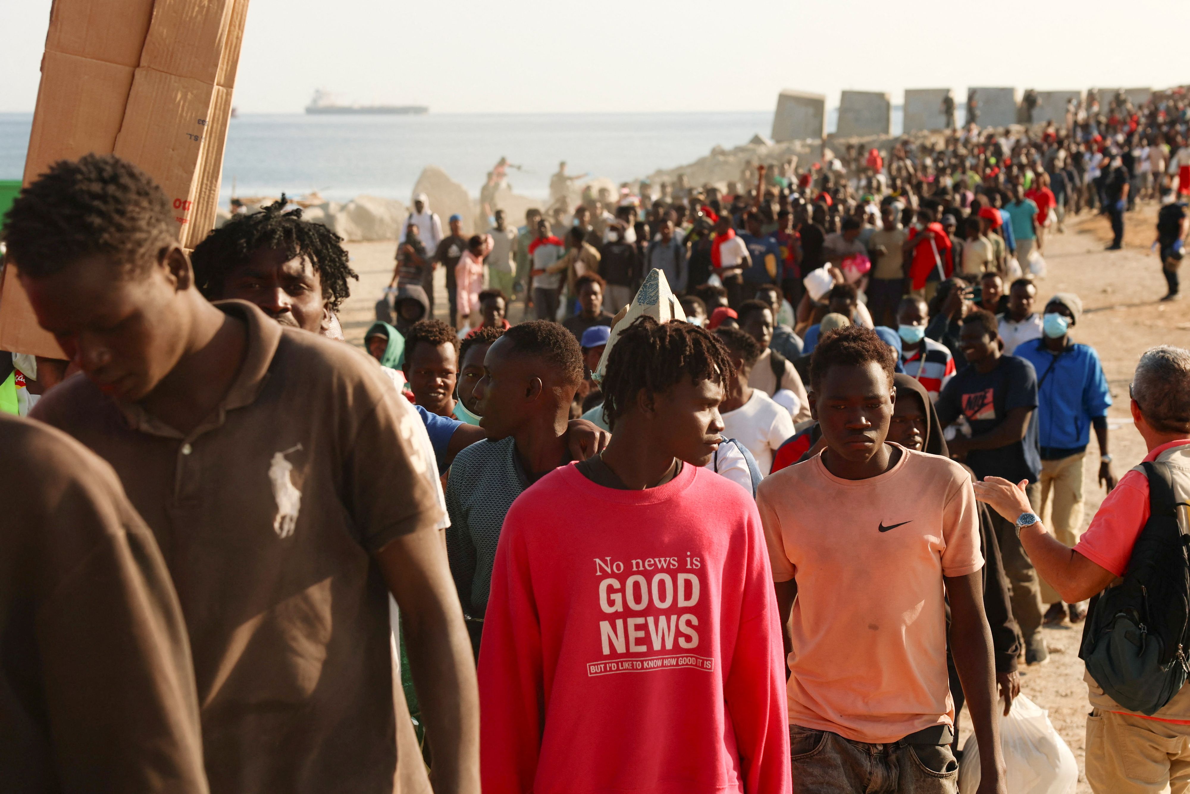 Spanien richtet in Ceuta zwei Flüchtlingslager ein. (Symbolbild)