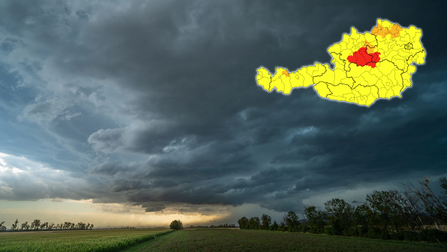 In ganz Österreich herrscht am Donnerstag Unwettergefahr.