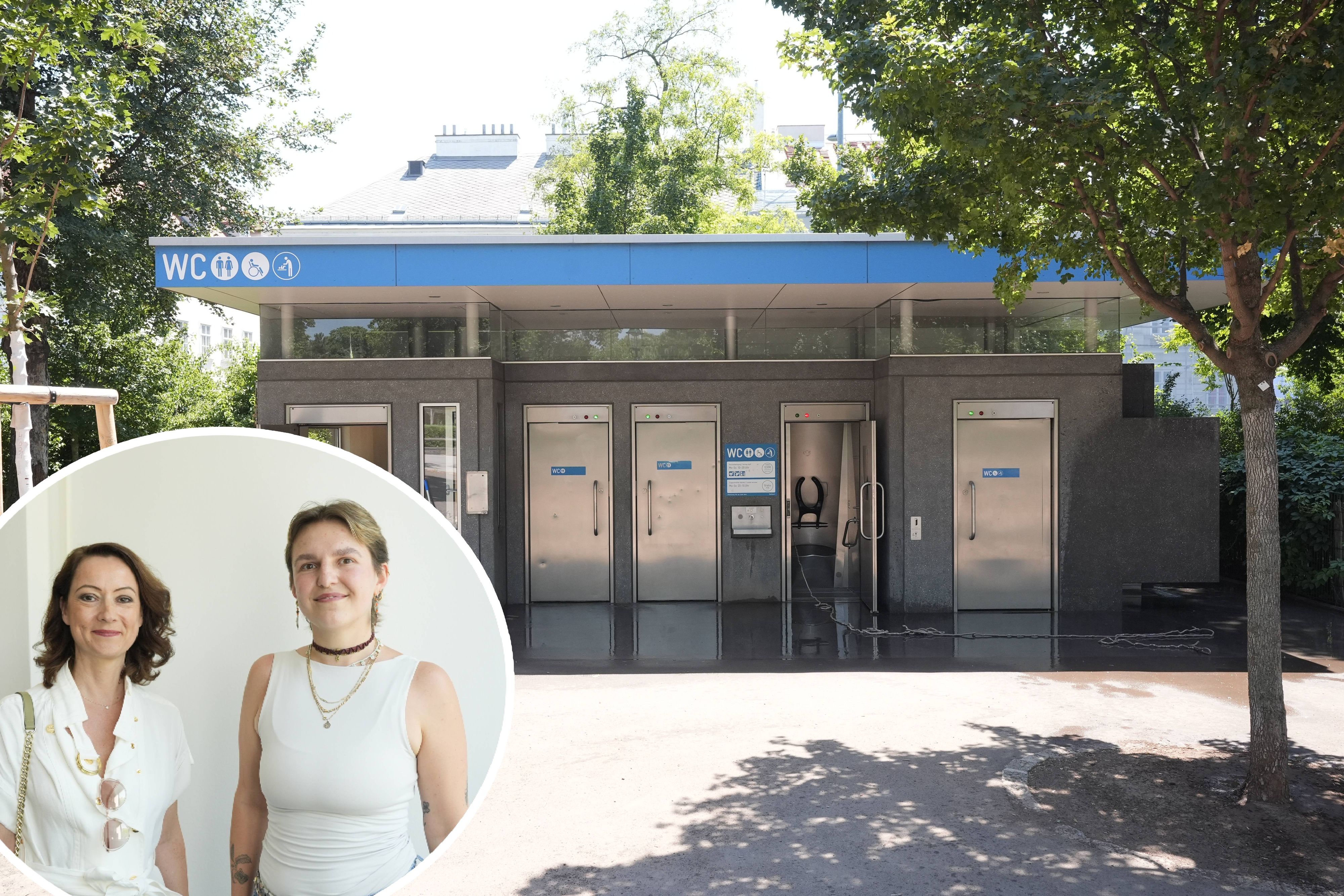 Rechtsanwältin Petra Laback und Mandantin Melanie G. (v.l.) sagen der WC-Gebühr in Wien den Kampf an.