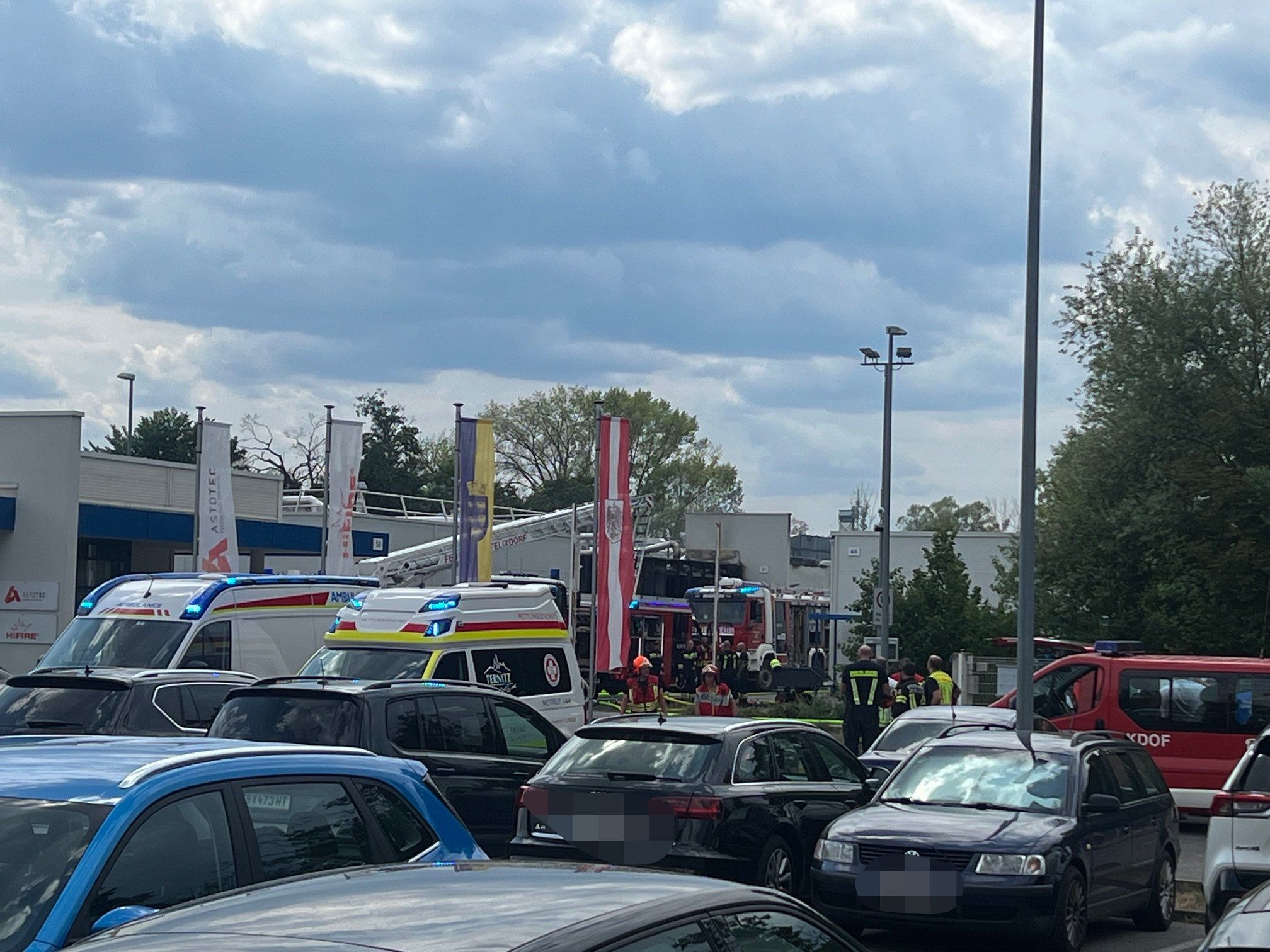 Explosion bei Firma: Aufnahmen von Donnerstag, 20. August, 2026
