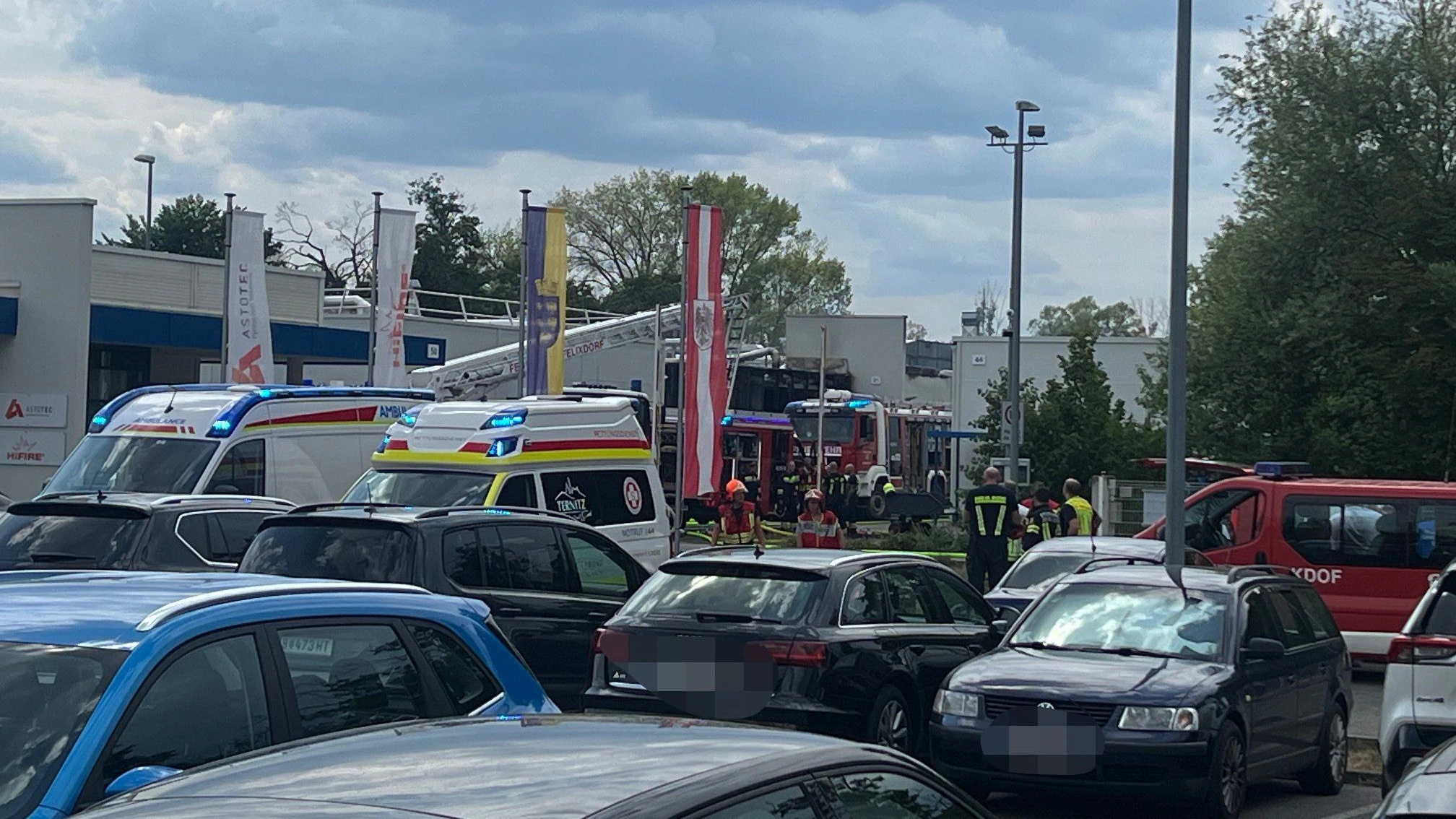 Explosion bei Firma: Aufnahmen von Donnerstag, 20. August, 2026