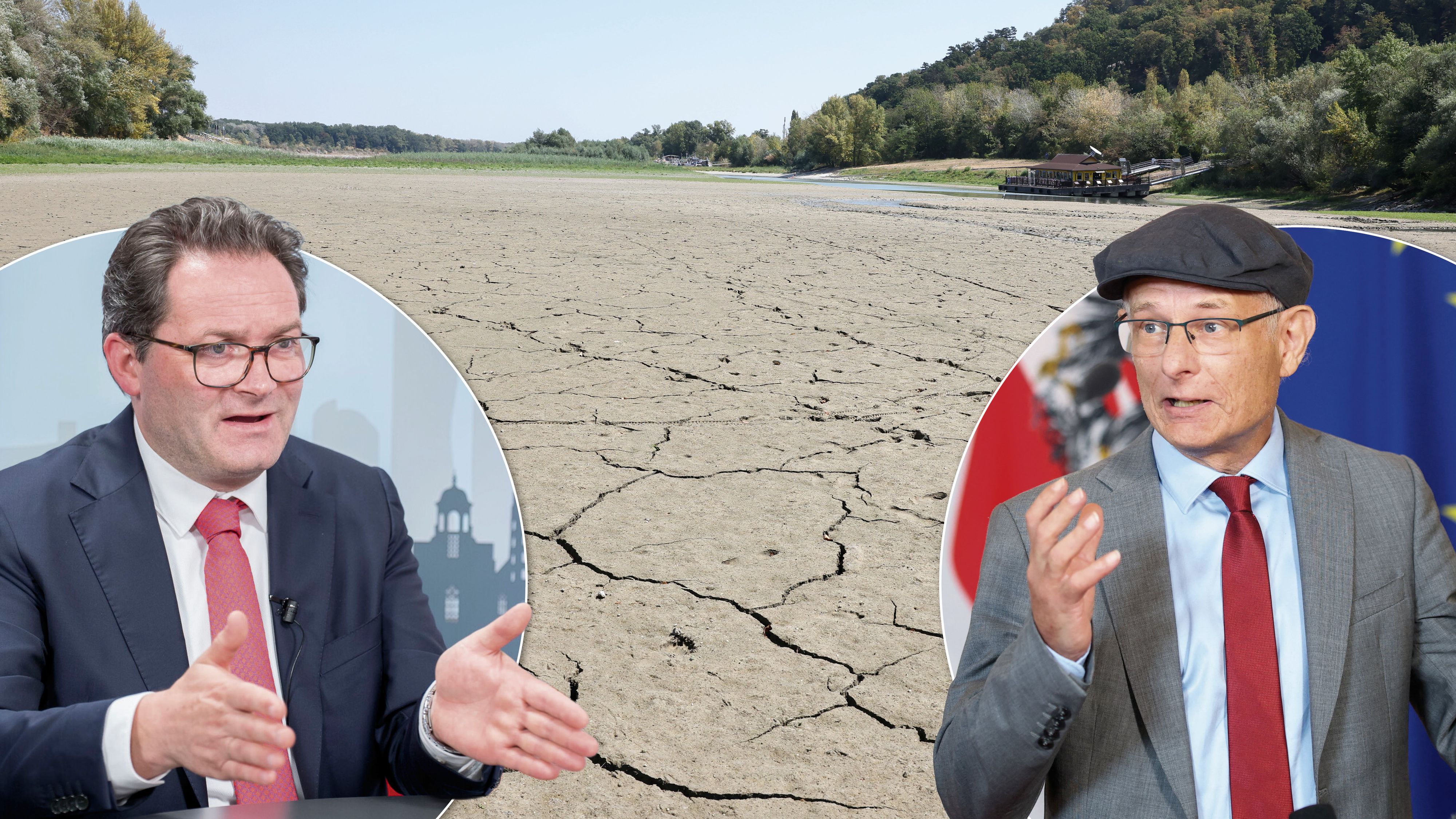 VP-Landwirtschaftsminister Totschnig und SP-Finanzminister Marterbauer im Clinch um Dürre-Hilfen.