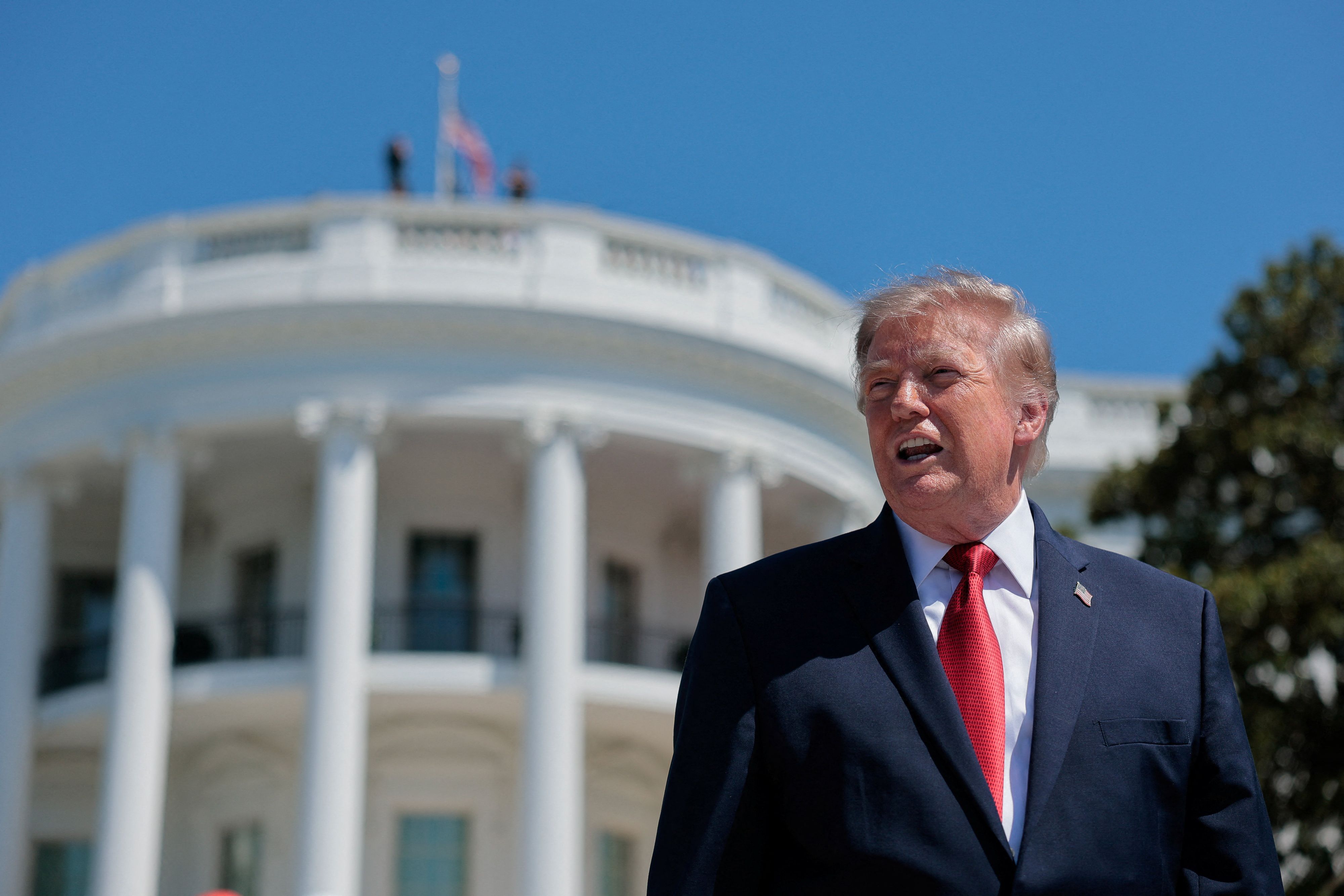 US-Präsident Donald Trump spricht von 