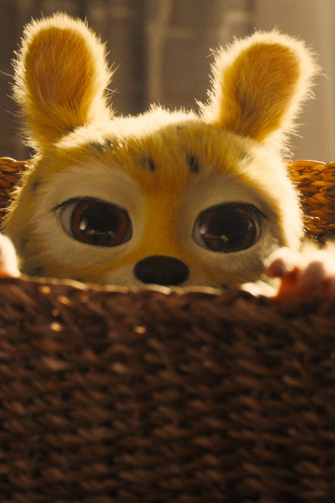 Das plüschig-süße Baby-Marsupilami wurde nicht am Computer animiert, sondern mittels Animatronik auf die Leinwand gezaubert