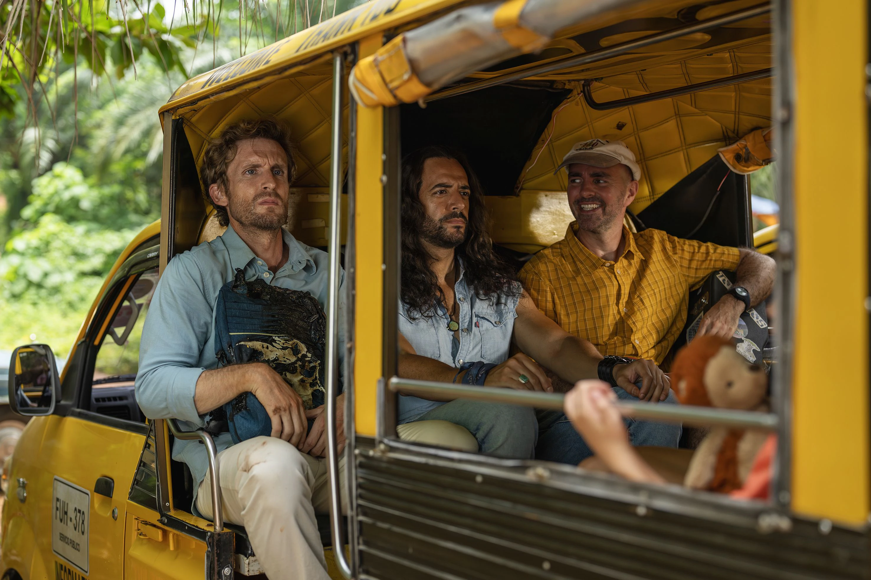 David (Philippe Lacheau, l., der auch Regie geführt hat) auf geheimer Mission in Südamerika: "Marsupilami" war in Frankreich ein Kino-Hit