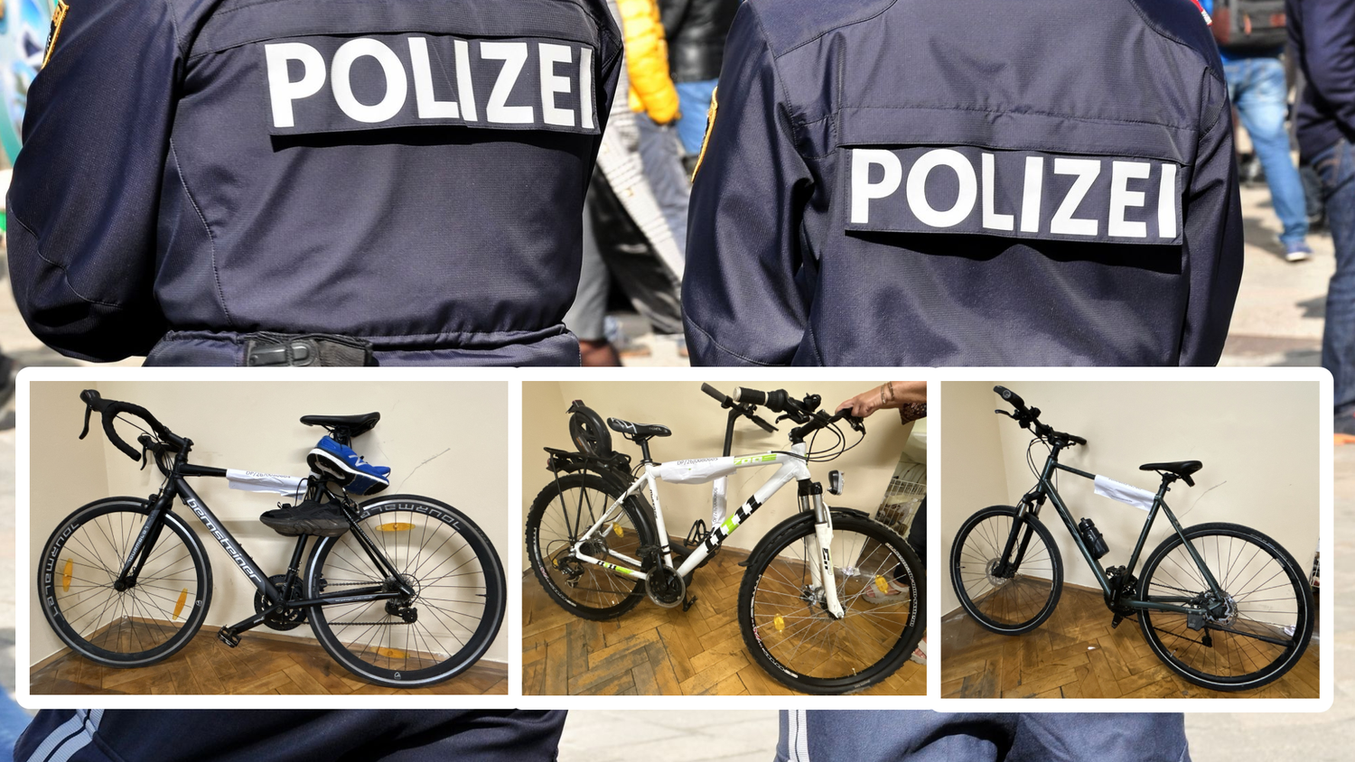 Die Fahrräder konnten bislang keinen Besitzern zugeordnet werden.