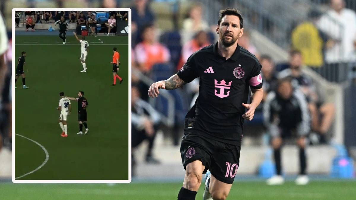 Leo Messi wollte seinen Gegenspieler ohrfeigen.
