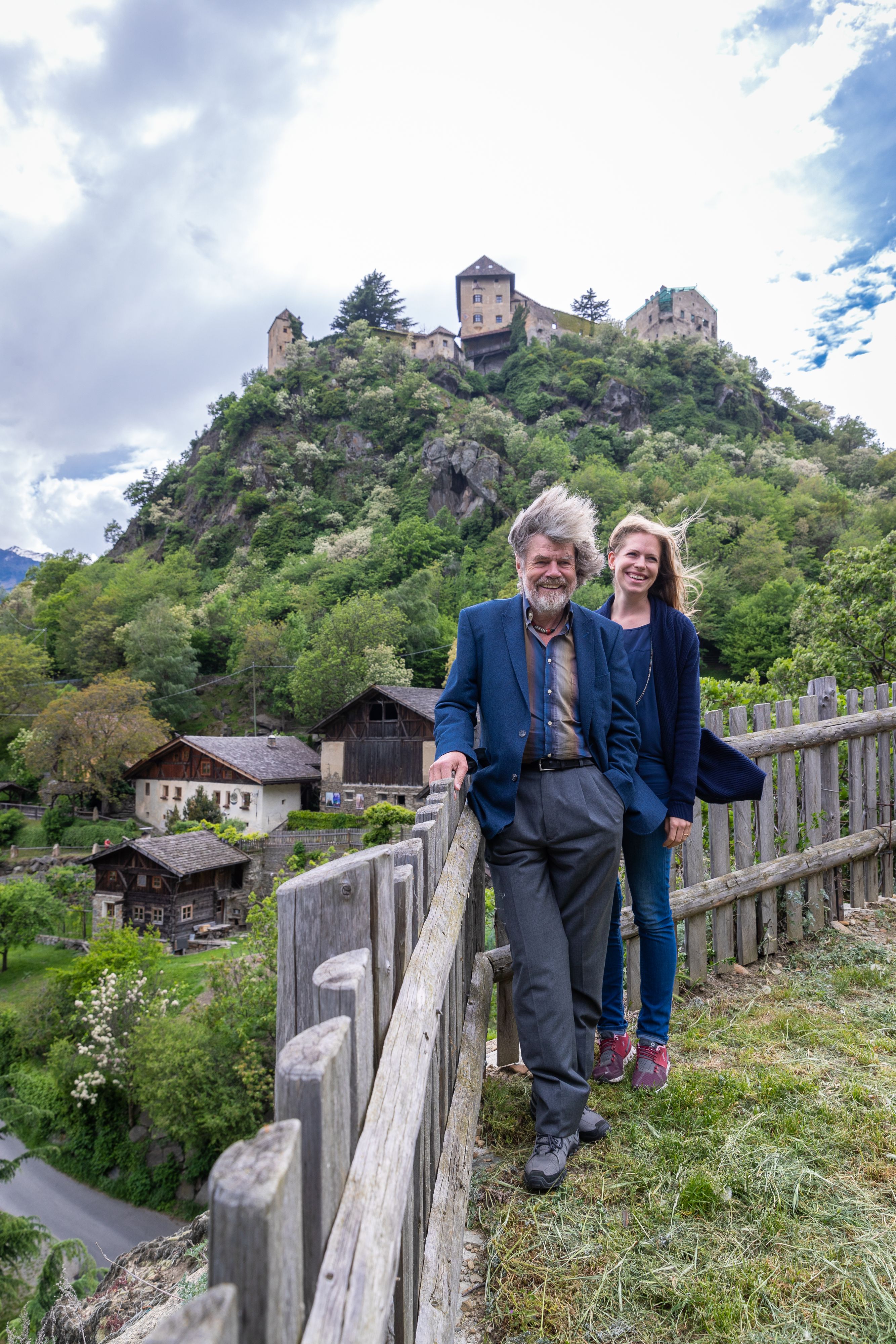 Reinhold Andreas Messner und Tochter Magdalena.