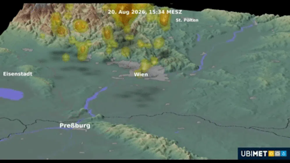 Heute.at - Video zeigt, wie heftige Gewitter um Wien wüten
