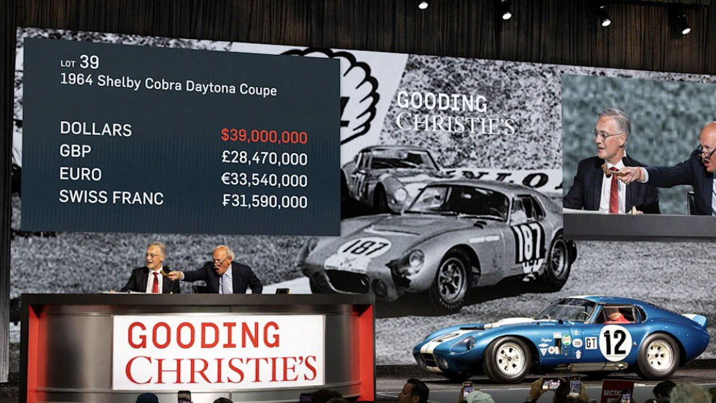 1964 Shelby Cobra Daytona Coupe, sold for $42,905,000