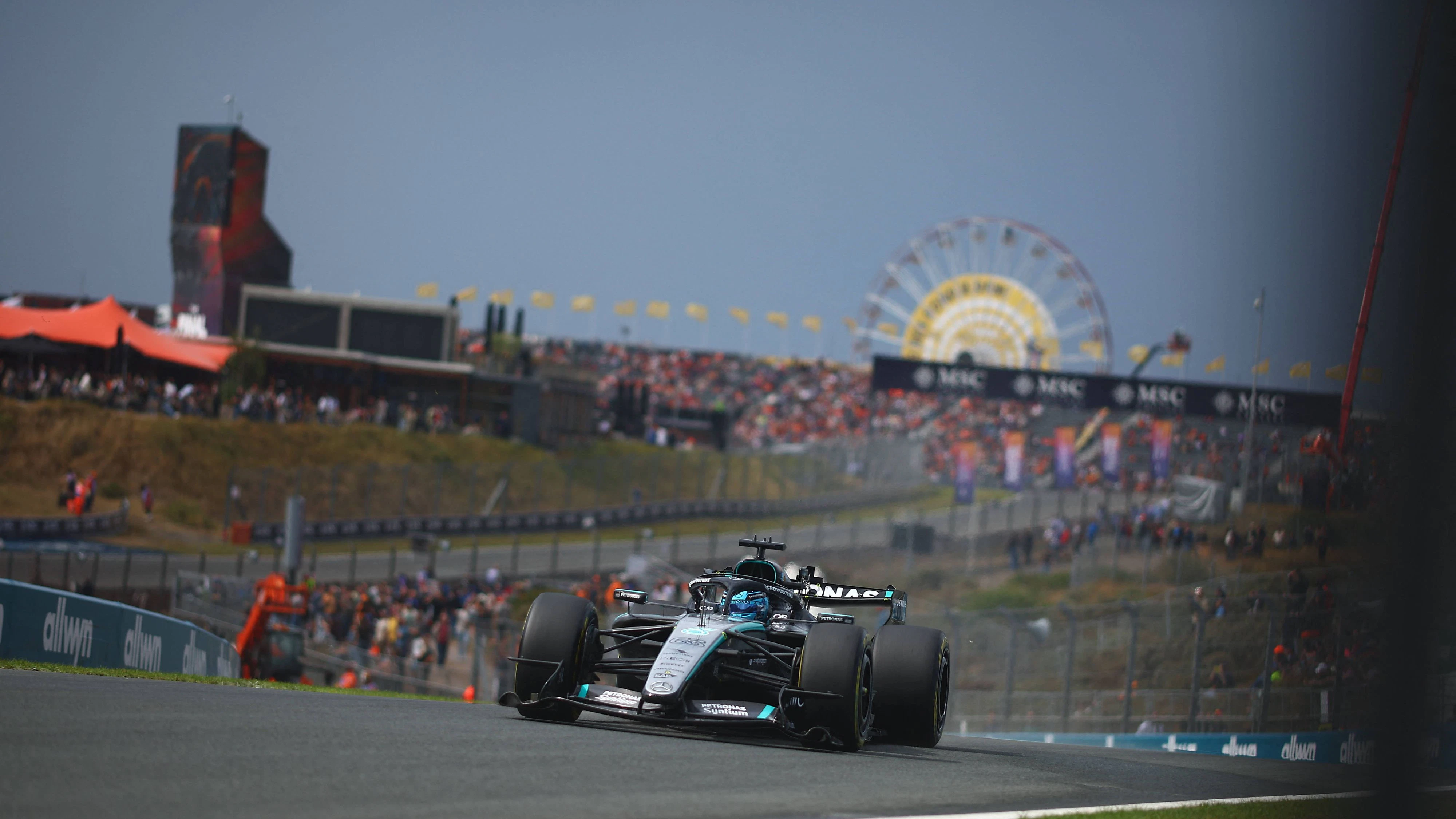 MOTORSPORTS - Formula 1 - 2026 Dutch Grand Prix Photo by IPA/ABACAPRESS.COM87665609 - 63 George Russell GRB, INEOS AMG Mercedes W17, during the Dutch Grand Prix, Zandvoort, the Netherlands, August 2023, 2026, 2026 Formula 1 World Championship, WM, Weltmeisterschaft Netherlands Netherlands PUBLICATIONxNOTxINxFRAxUK Copyright: xIPAxSport/ABACAx