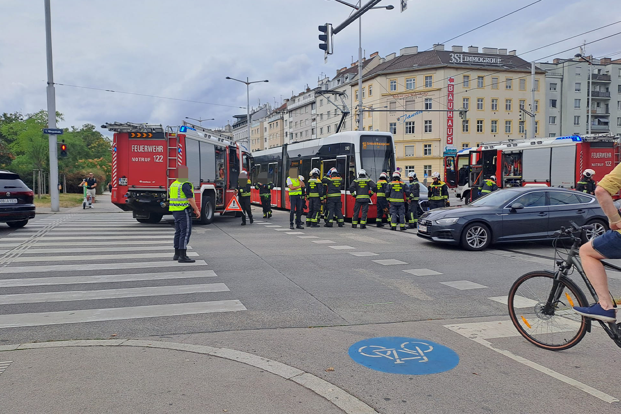 Am Freitag kam es in der Wiener Landstraße zu einem Straßenbahnunfall.