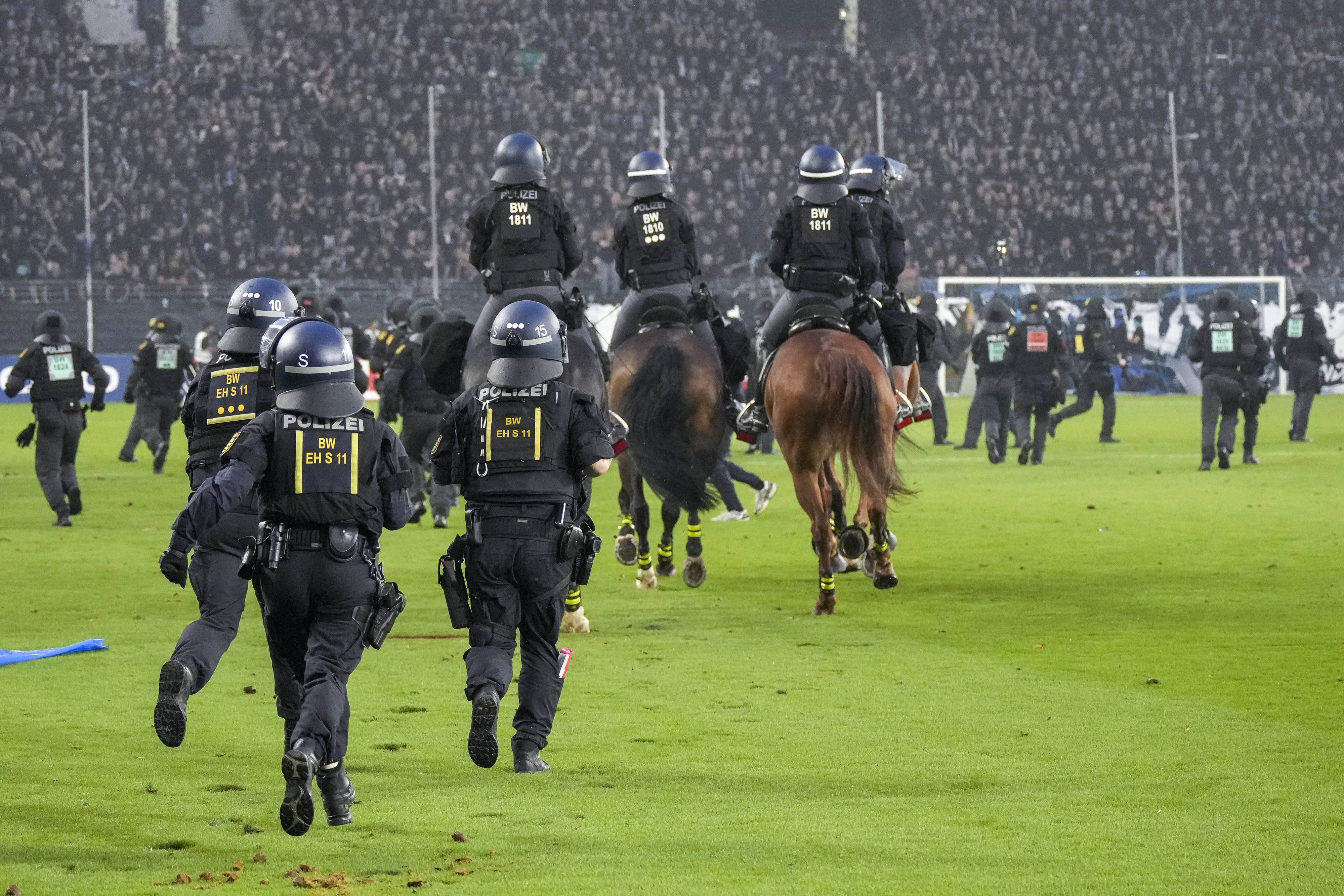 Die Polizei im Einsatz.