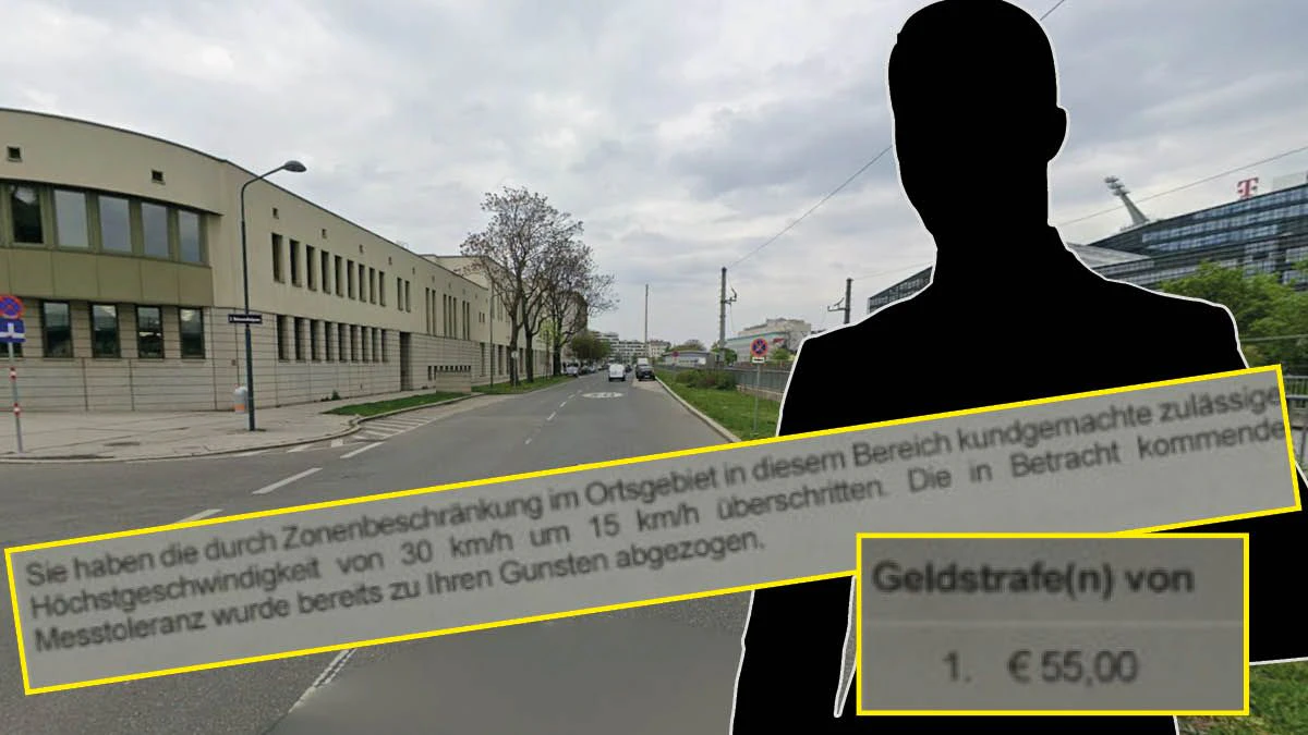Hier soll Herbert B. die erlaubte Geschwindigkeit massiv überschritten haben. Er sagt, er war beim Friseur.