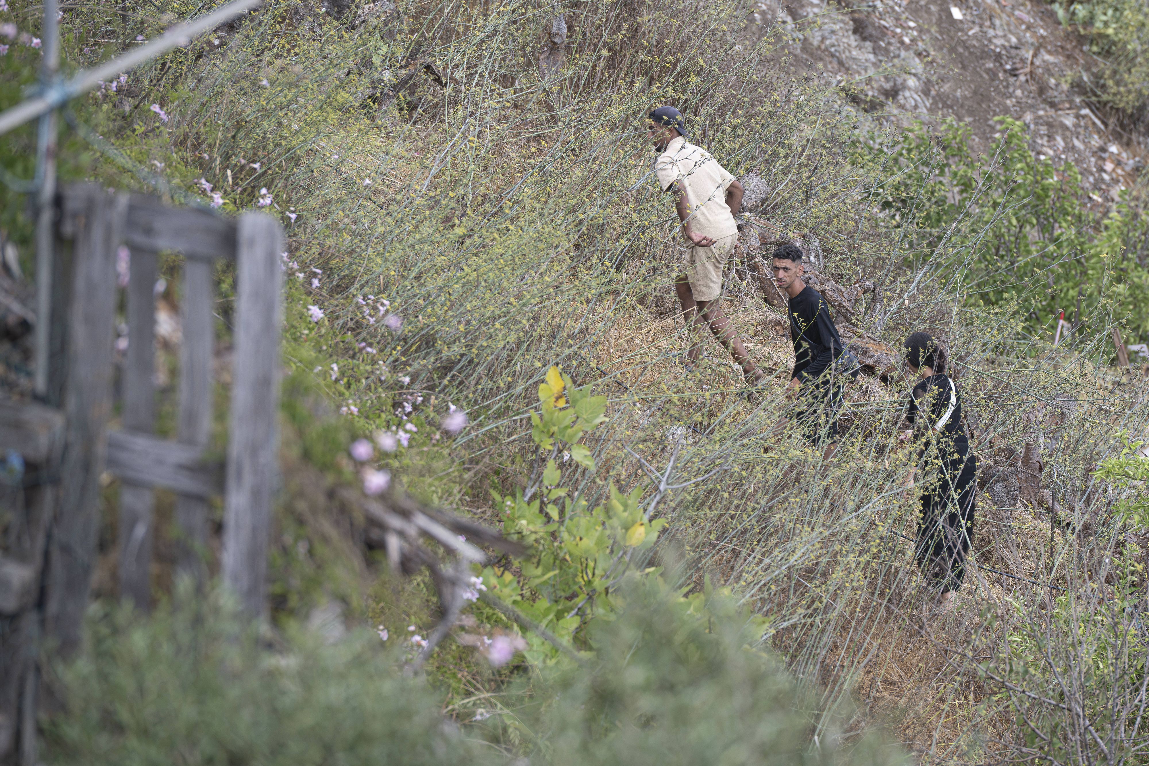 Einige Migranten verstecken sich in den Wäldern um Ceuta.