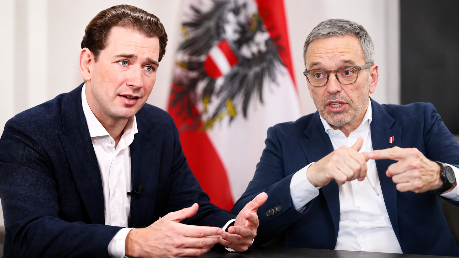 Ex-Kanzler Kurz und FPÖ-Chef Kickl trafen sich zu einem Gespräch.