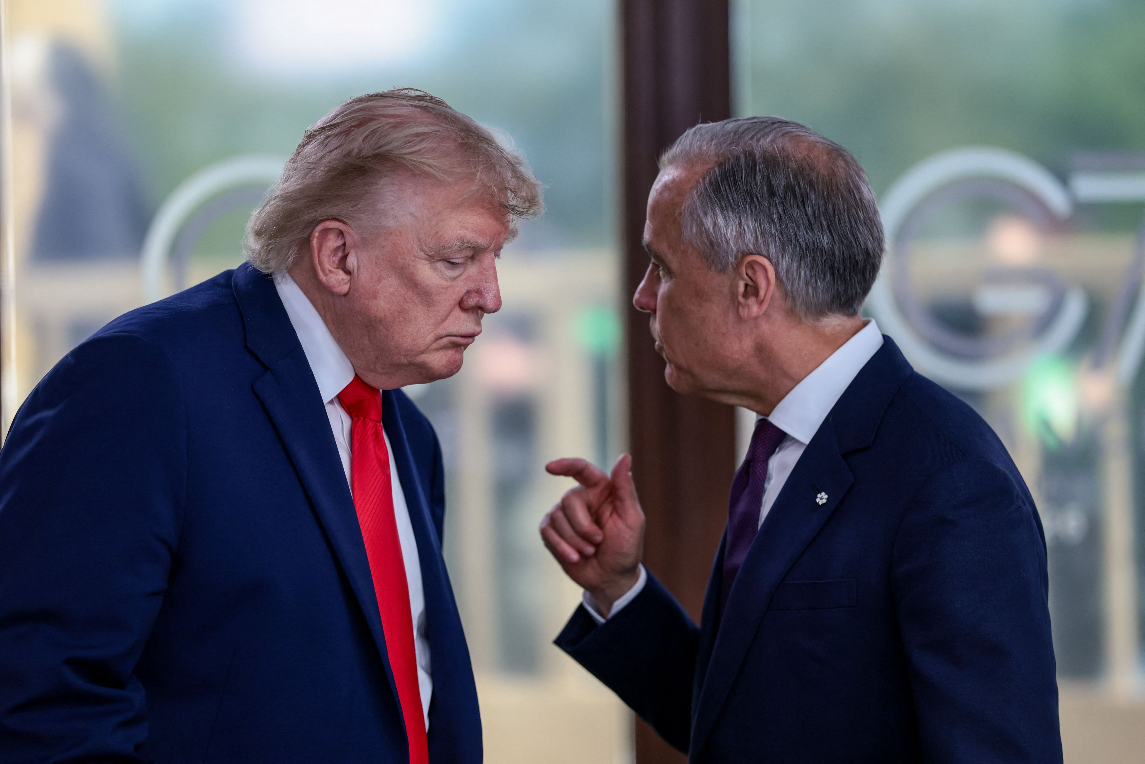Kanadas Premierminister Mark Carney (rechts im Bild) sprach von 