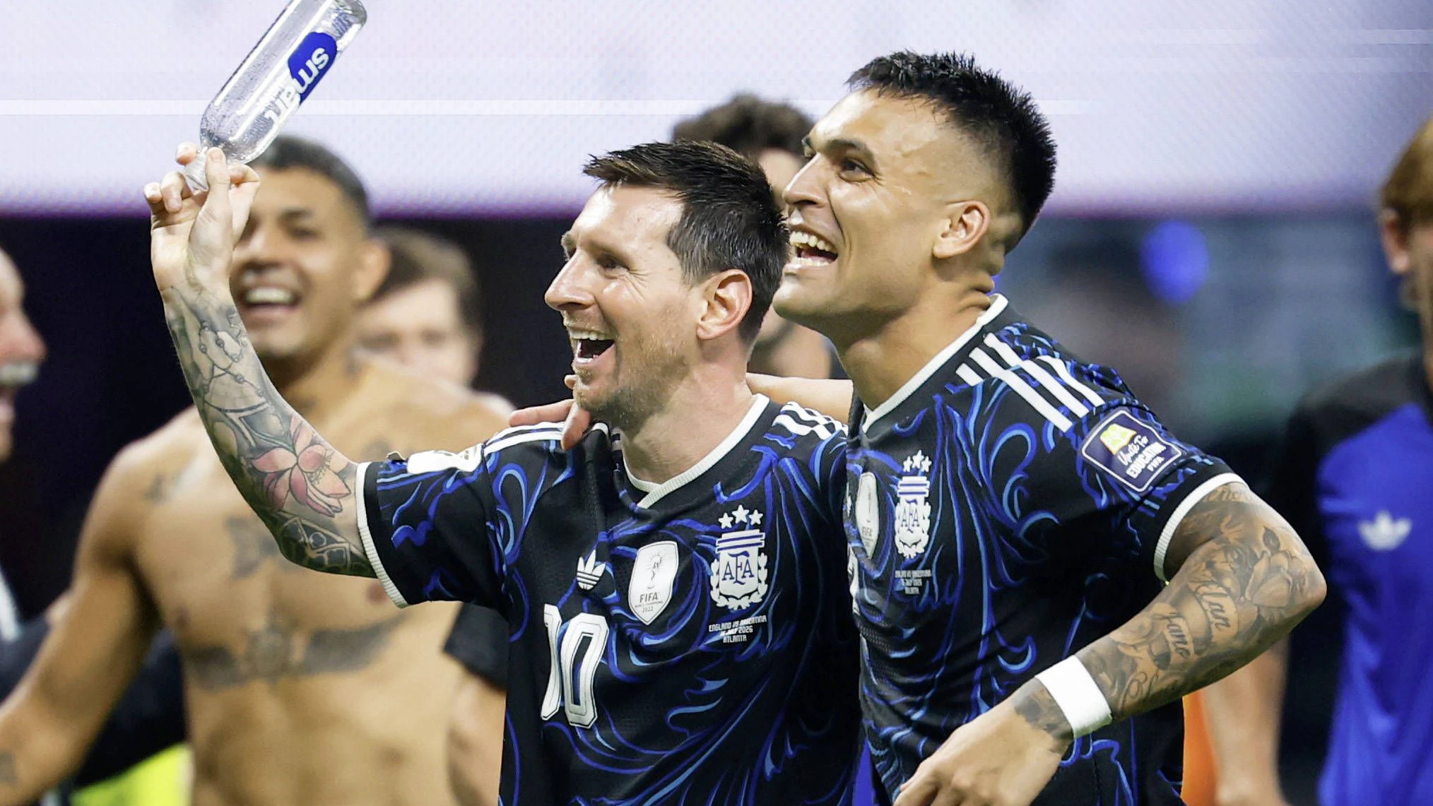 Lionel Messi und Lautaro Martinez