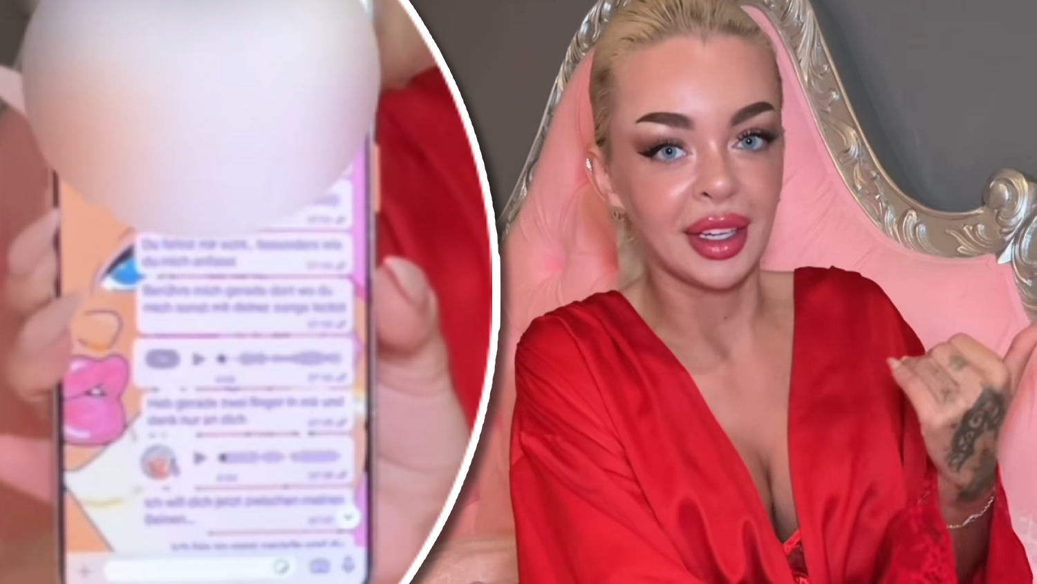 Katja Krasavice leakt ihren eigenen Chat an Ex