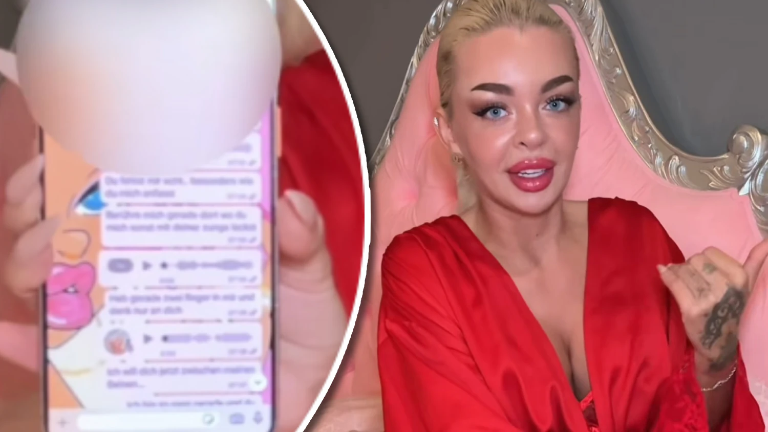 Katja Krasavice leakt ihren eigenen Chat an Ex