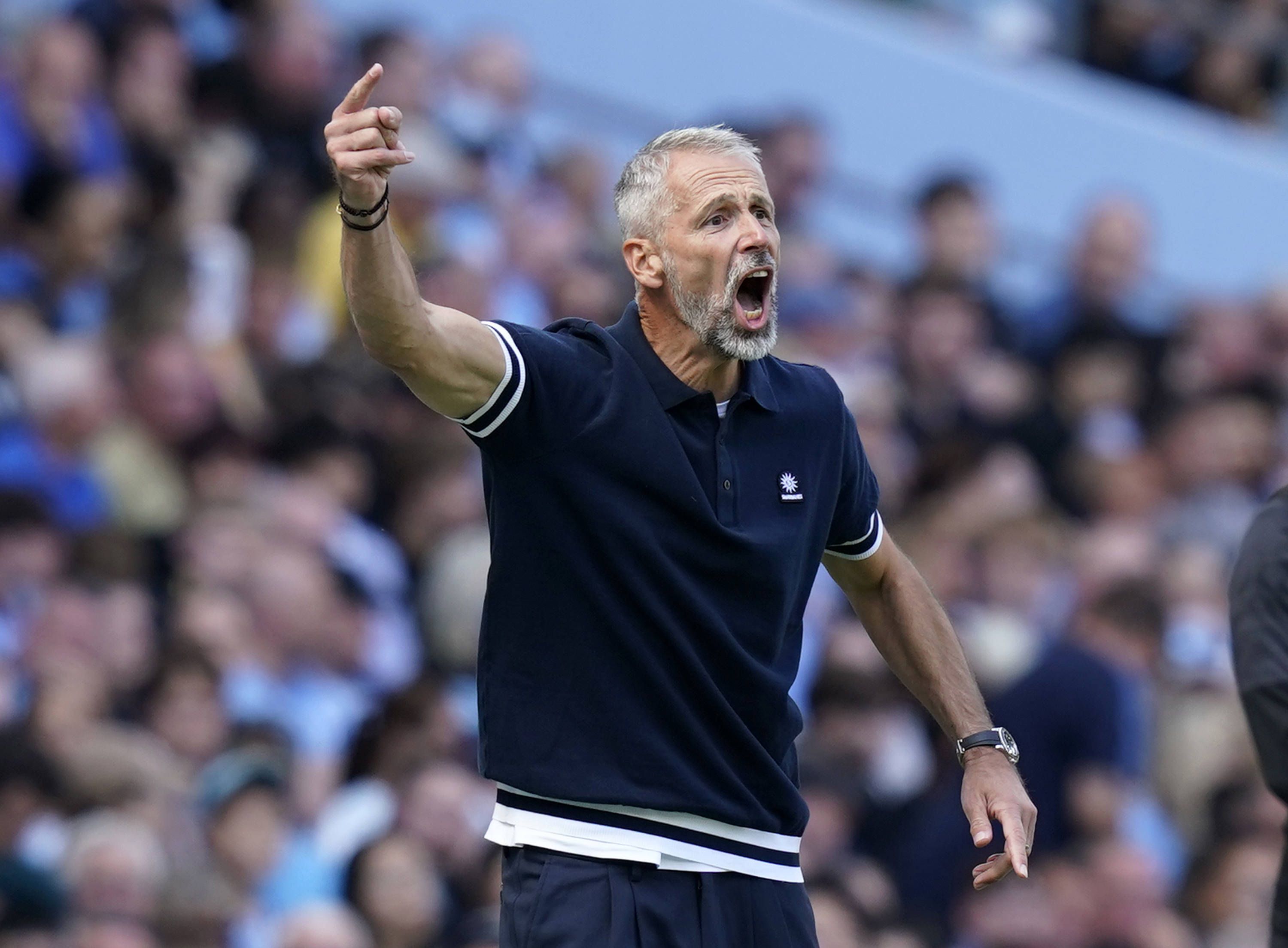 Marco Rose verlor sein Premier-League-Debüt. 