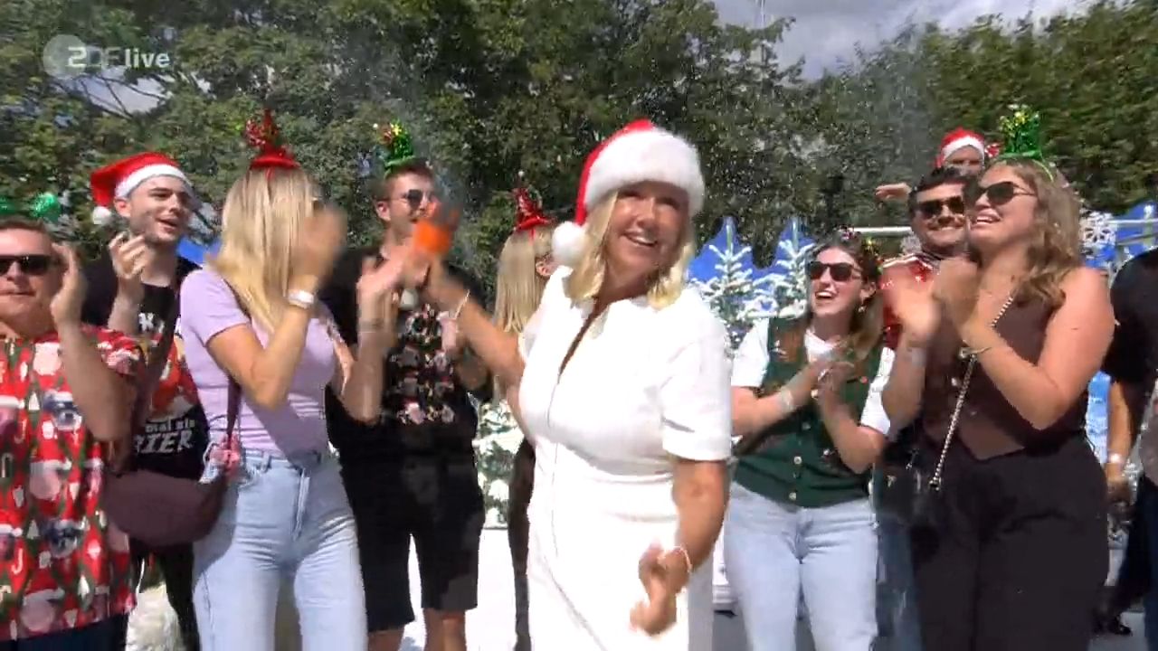 Heute.at - Sie drehen durch! Plötzlich Schnee im Fernsehgarten