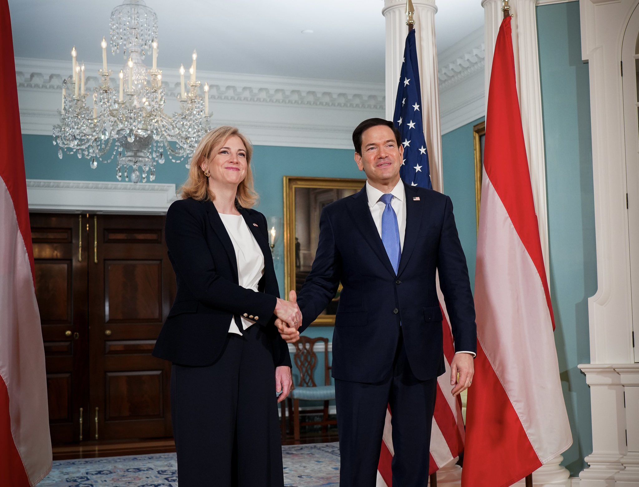 Am 11. August 2026 traf Außenministerin Beate Meinl-Reisinger ihren US-Amtskollegen Marco Rubio in Washington