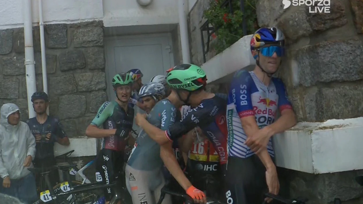 Heute.at - Gall flüchtete vor Hagel-Sturm bei Vuelta