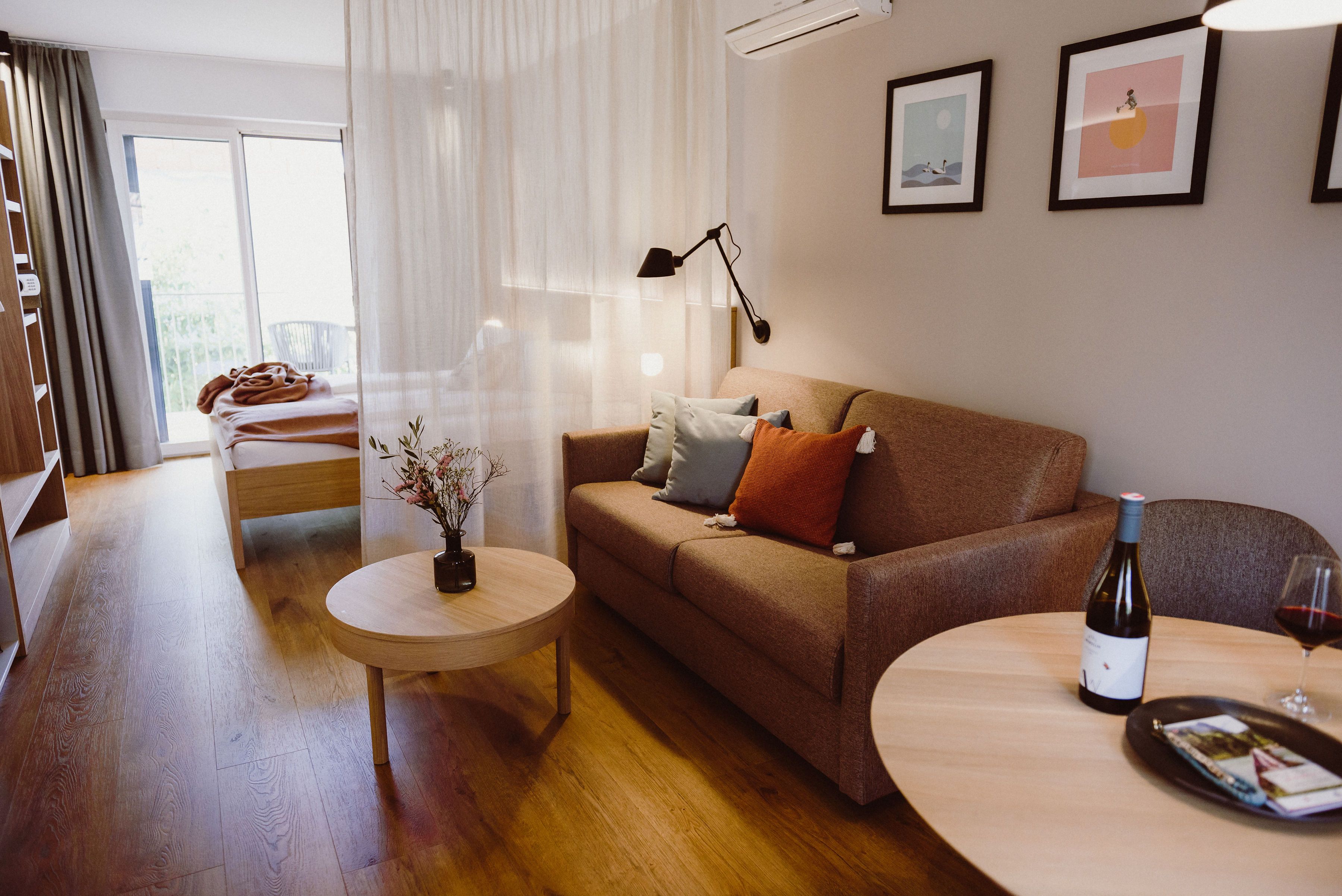 Stilvolle Studios mit modernem Design und gemütlichen Ambiente.