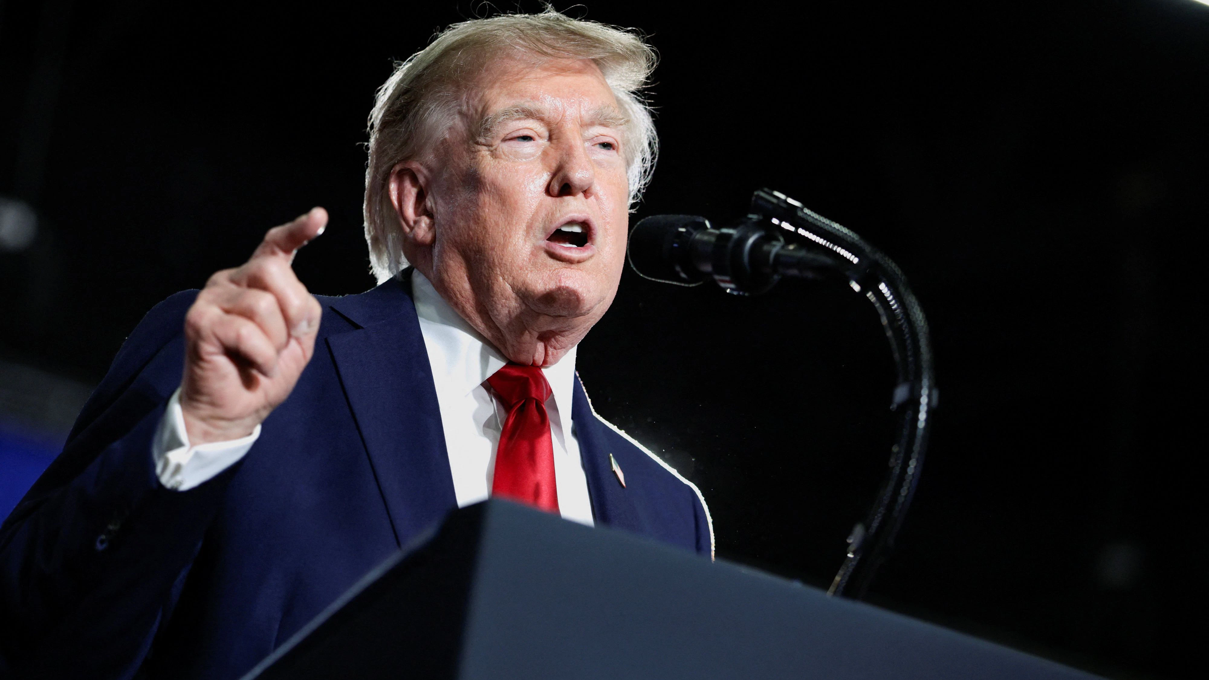 US-Präsident Donald Trump sieht den Iran am Boden.