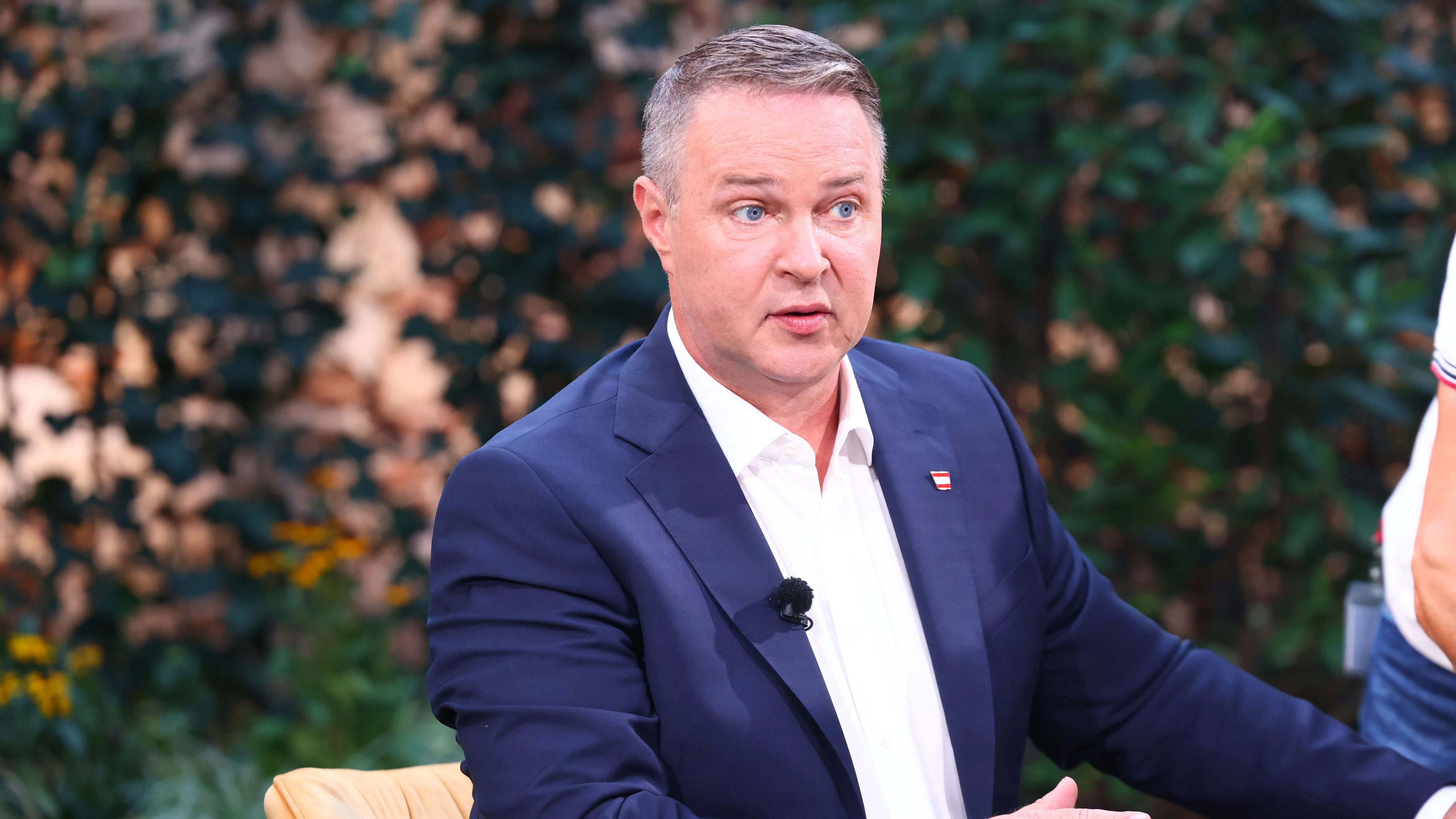 SPÖ-Chef Andreas Babler im ORF-Sommergespräch mit Simone Stribl am 24. August 2026.