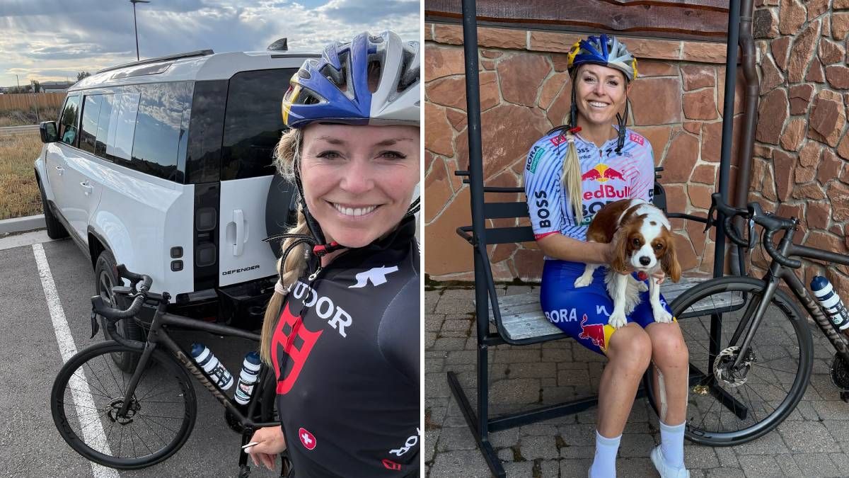 Lindsey Vonn ist wieder am Rad.