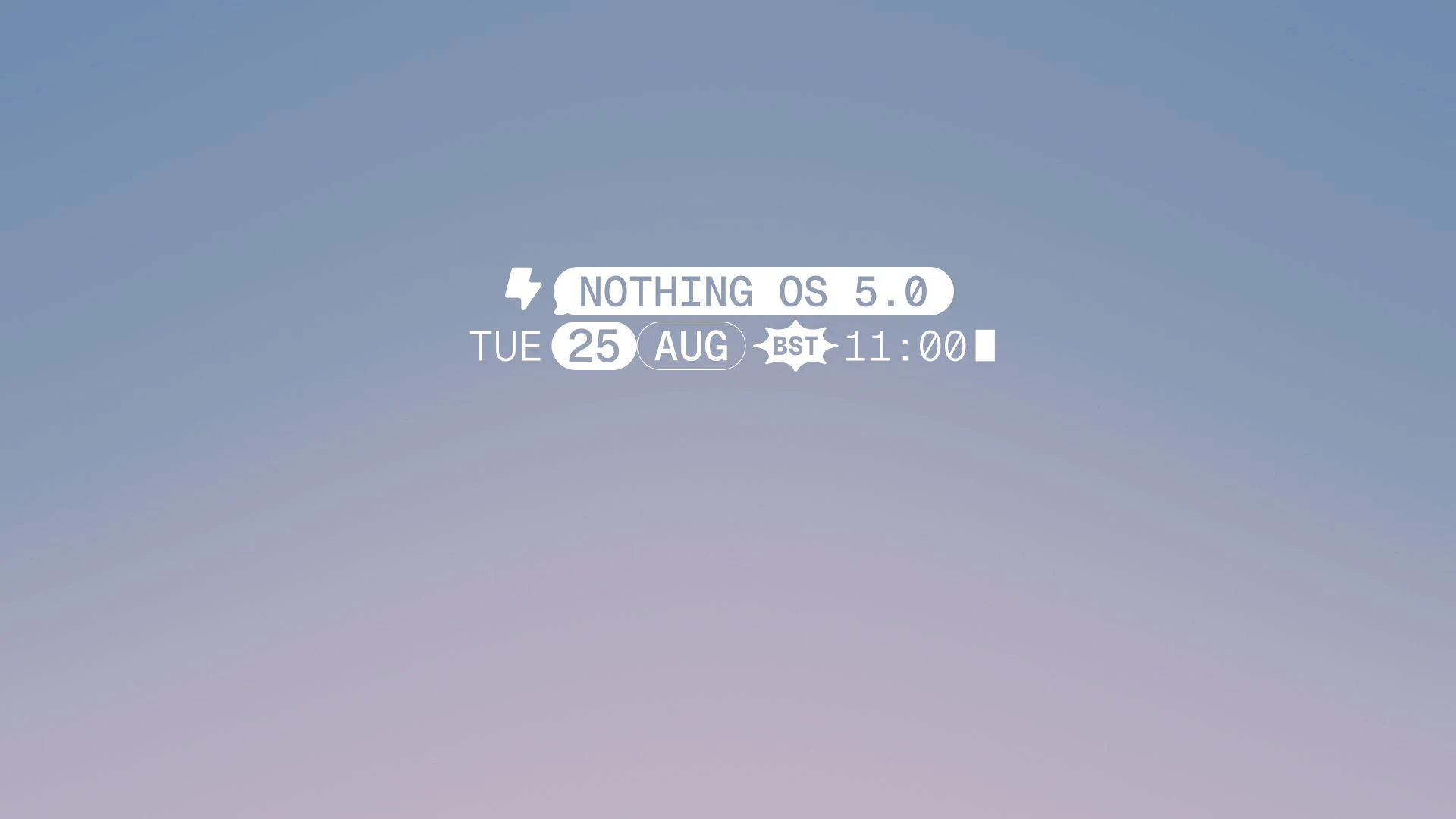 Nothing OS 5.0 startet am 25. August.