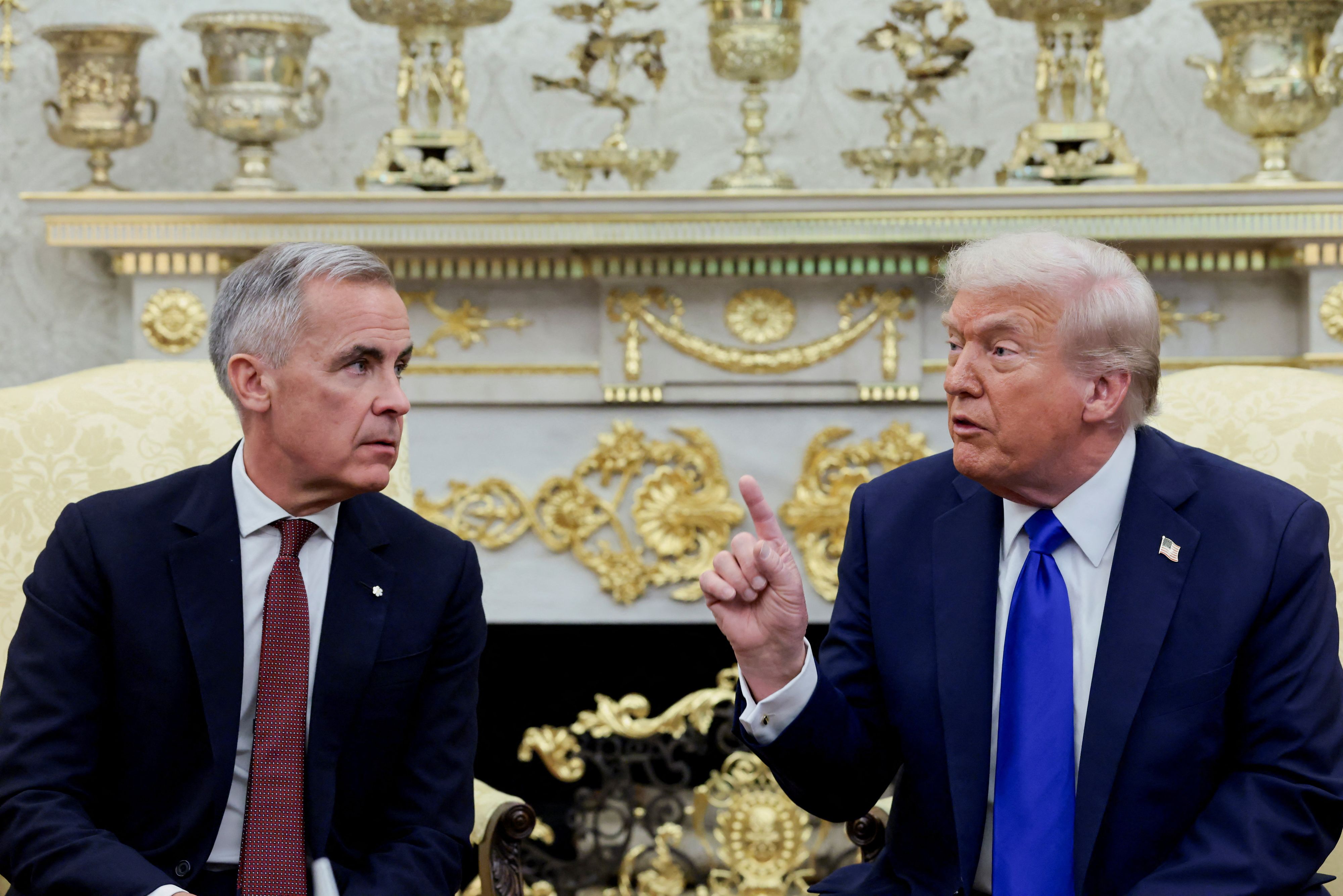 Kanadas Premierminister Mark Carney und US-Präsident Donald Trump.
