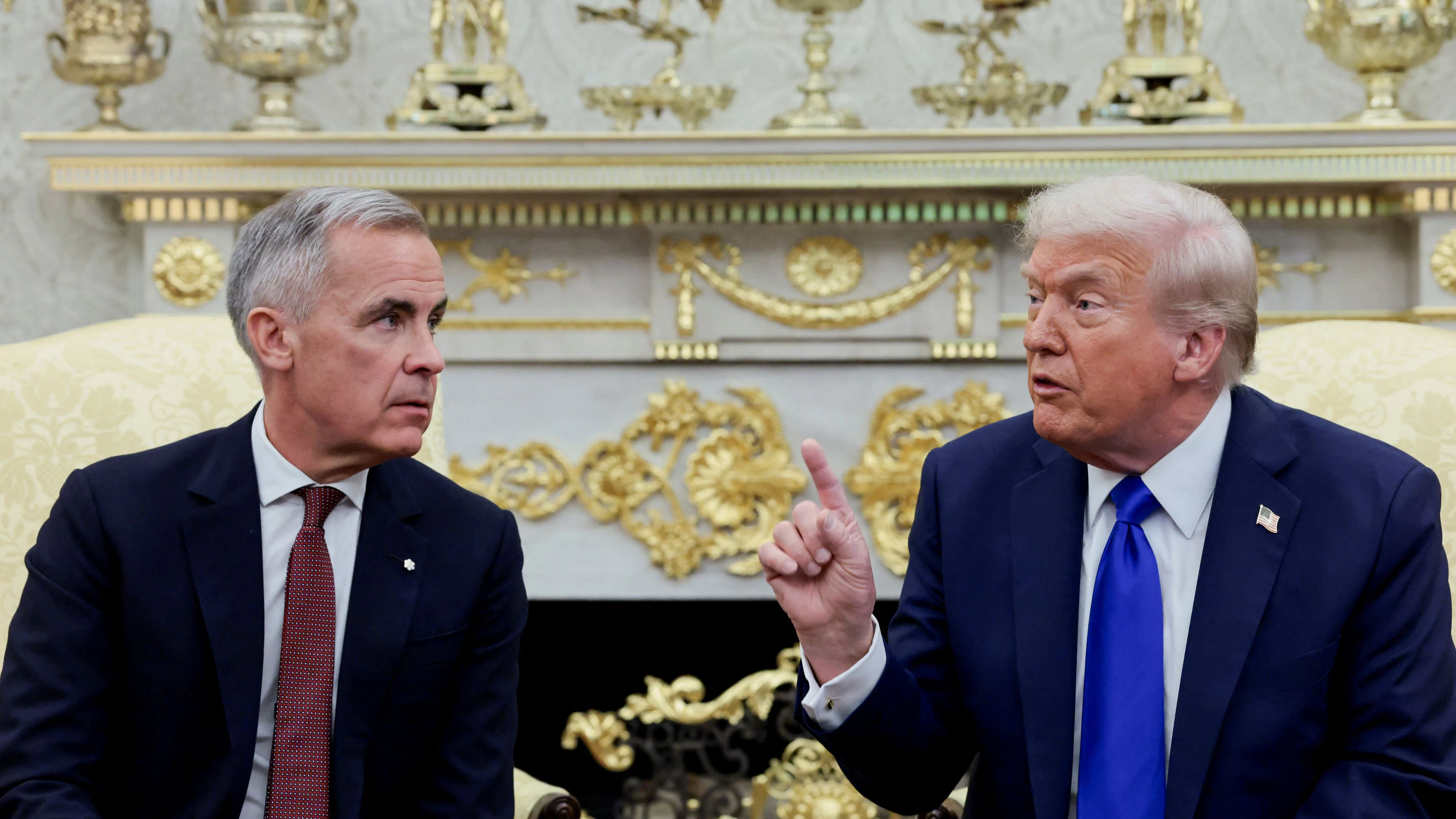 Kanadas Premierminister Mark Carney und US-Präsident Donald Trump.