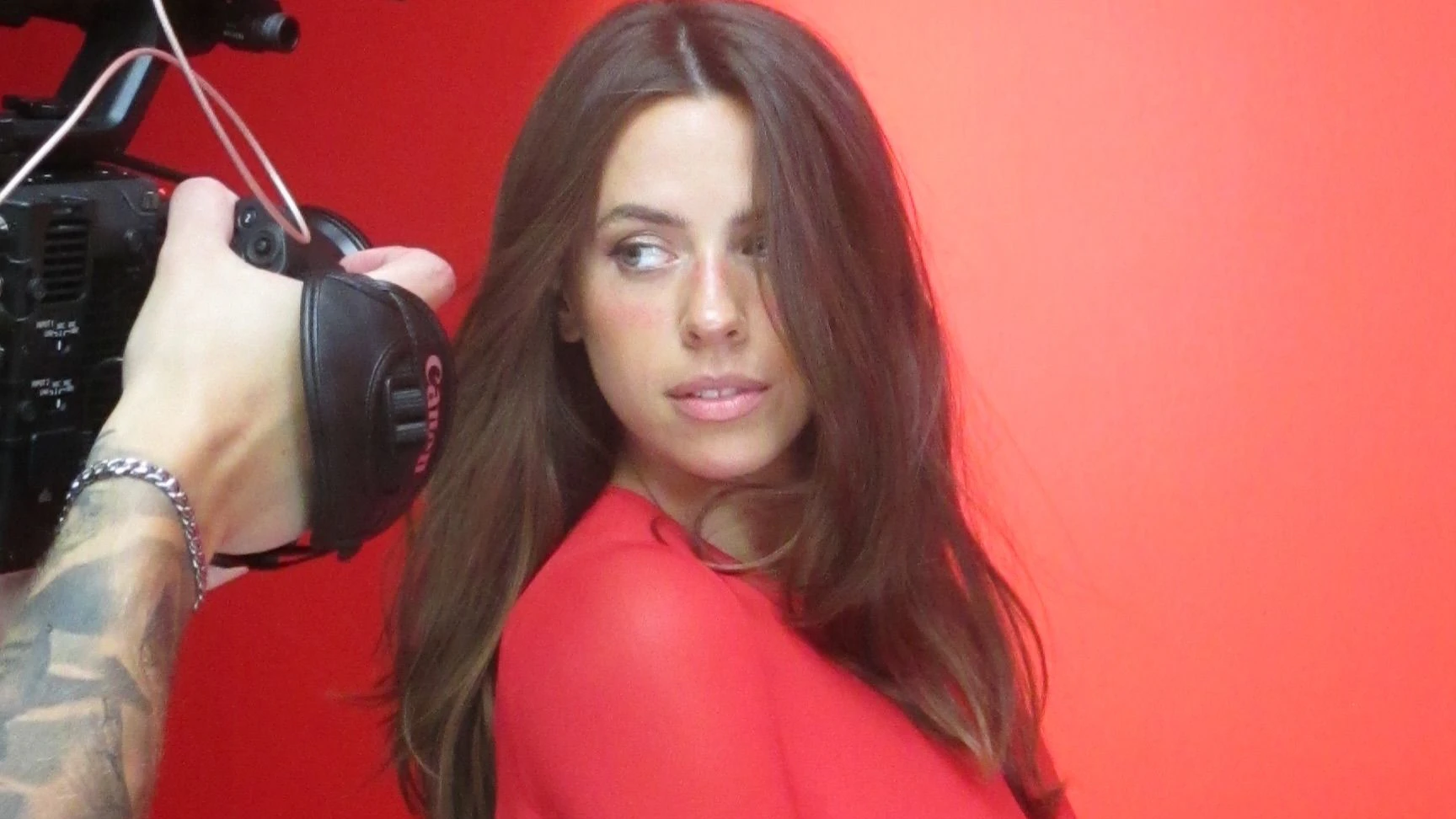 Vanessa Mai beim Musikvideo-Dreh.