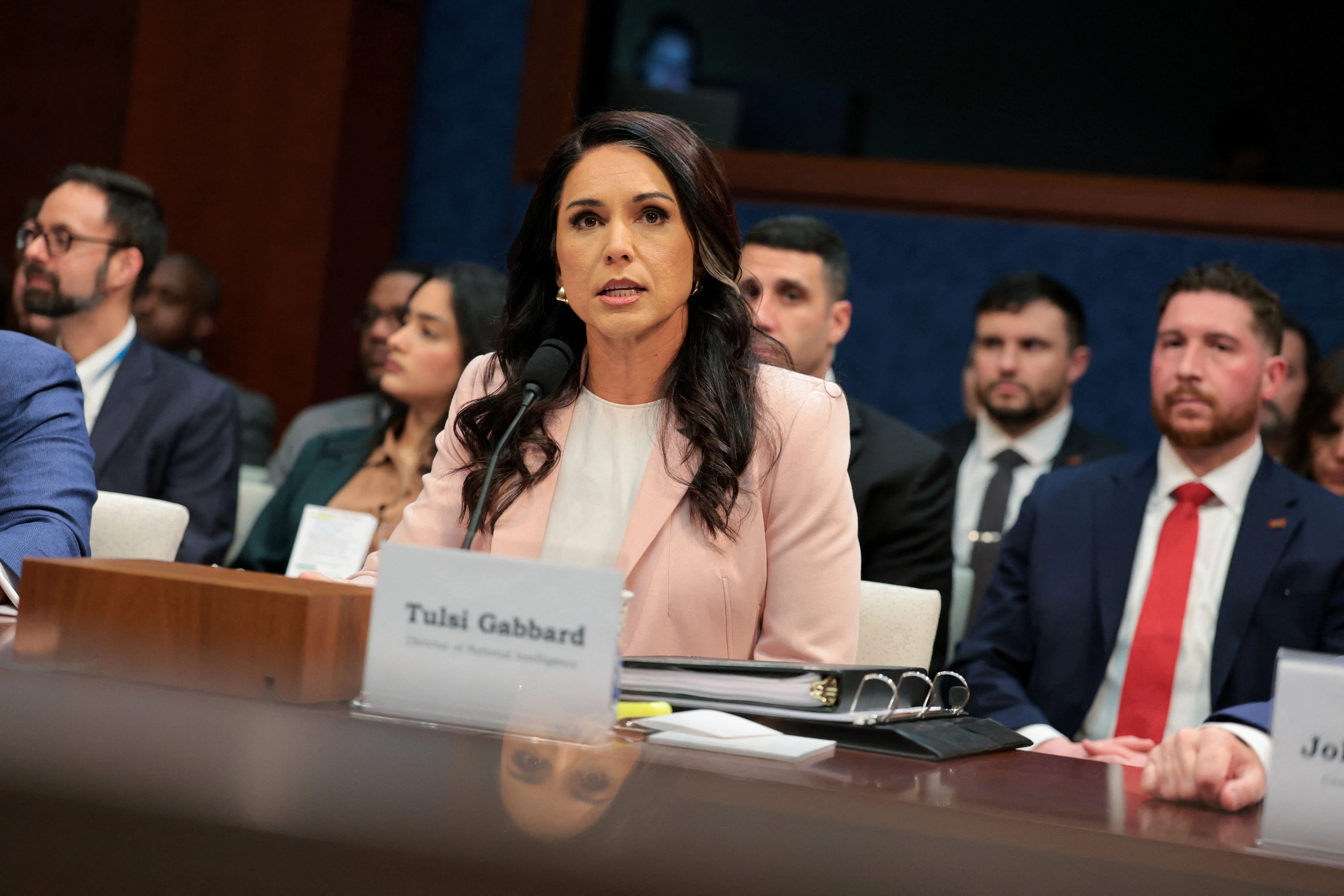 Überbrachte dem Präsidenten die schlechten Nachrichten: die mittlerweile ehemalige Geheimdienstkoordinatorin Tulsi Gabbard