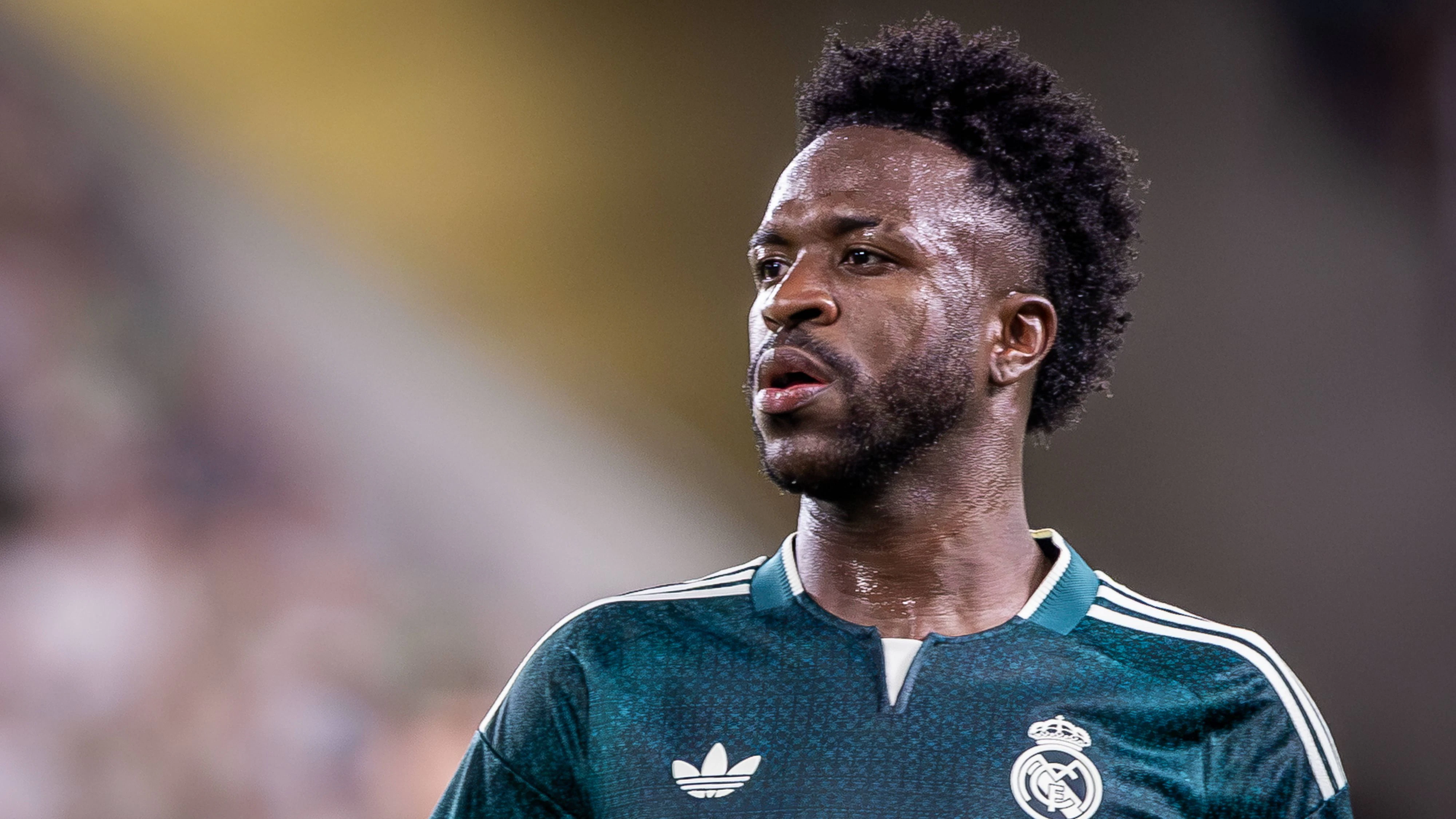 FERENCVAROS - REAL MADRID Vinicius Junior Vini Jr of Real during the FIFA friendly football match between Ferencvaros and Ream Madrid CF at the Ferencvaros stadium Groupama arena. Budapest, Hungary, August 08, 2026. Photo by Branislav Racko Copyright: xx 080A0426