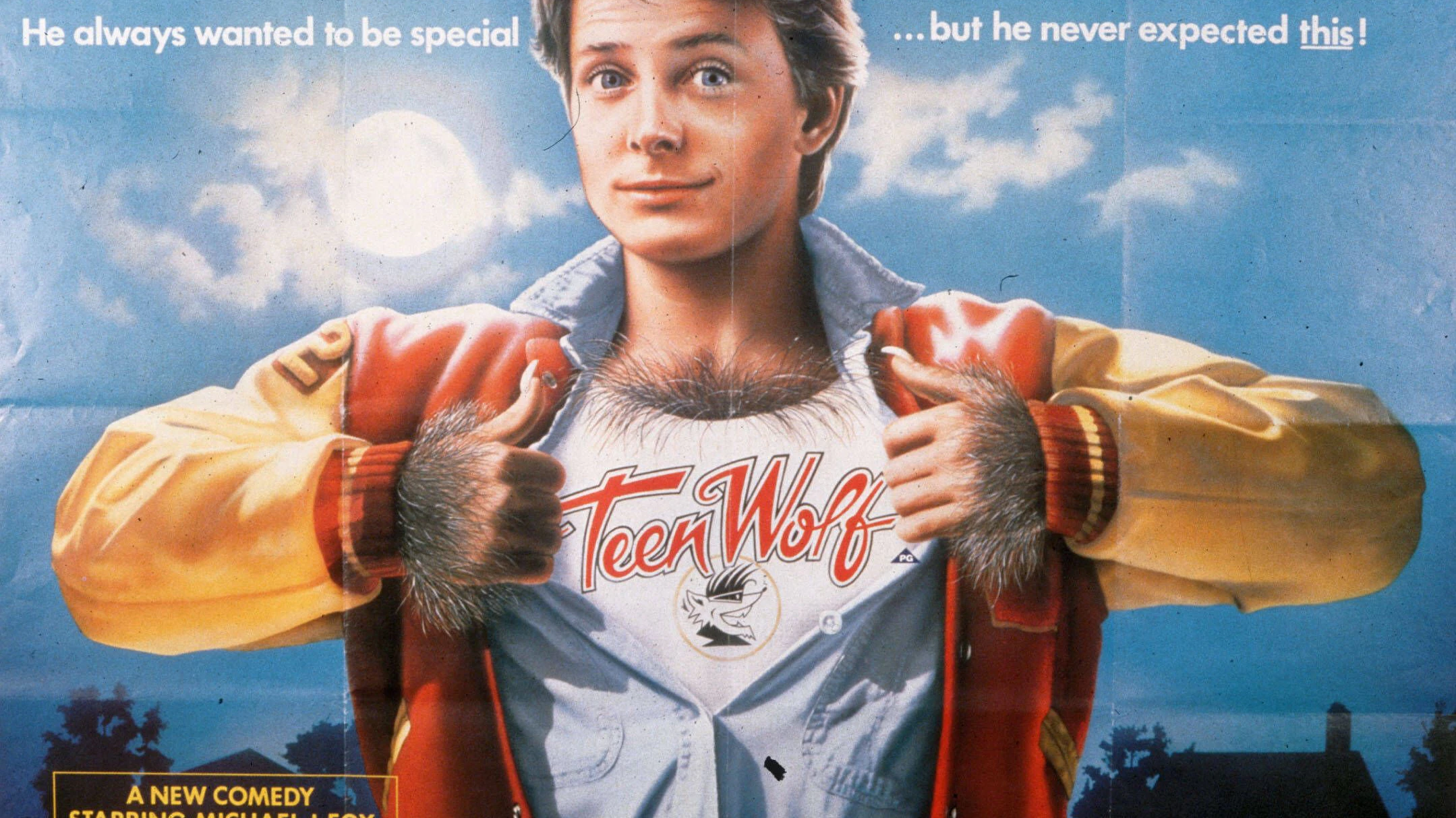  TEEN WOLF Date: 1985. Strictly editorial use only in conjunction with the promotion of the film. Credit line mandatory. This image is copyright of the film company and is supplied under the terms of issue as film still. No commercial or book cover use permitted without prior consent from the film company. PUBLICATIONxINxGERxSUIxAUTxONLY Mandatory credit line: Image courtesy Ronald Grant Archive / Mary Evans 