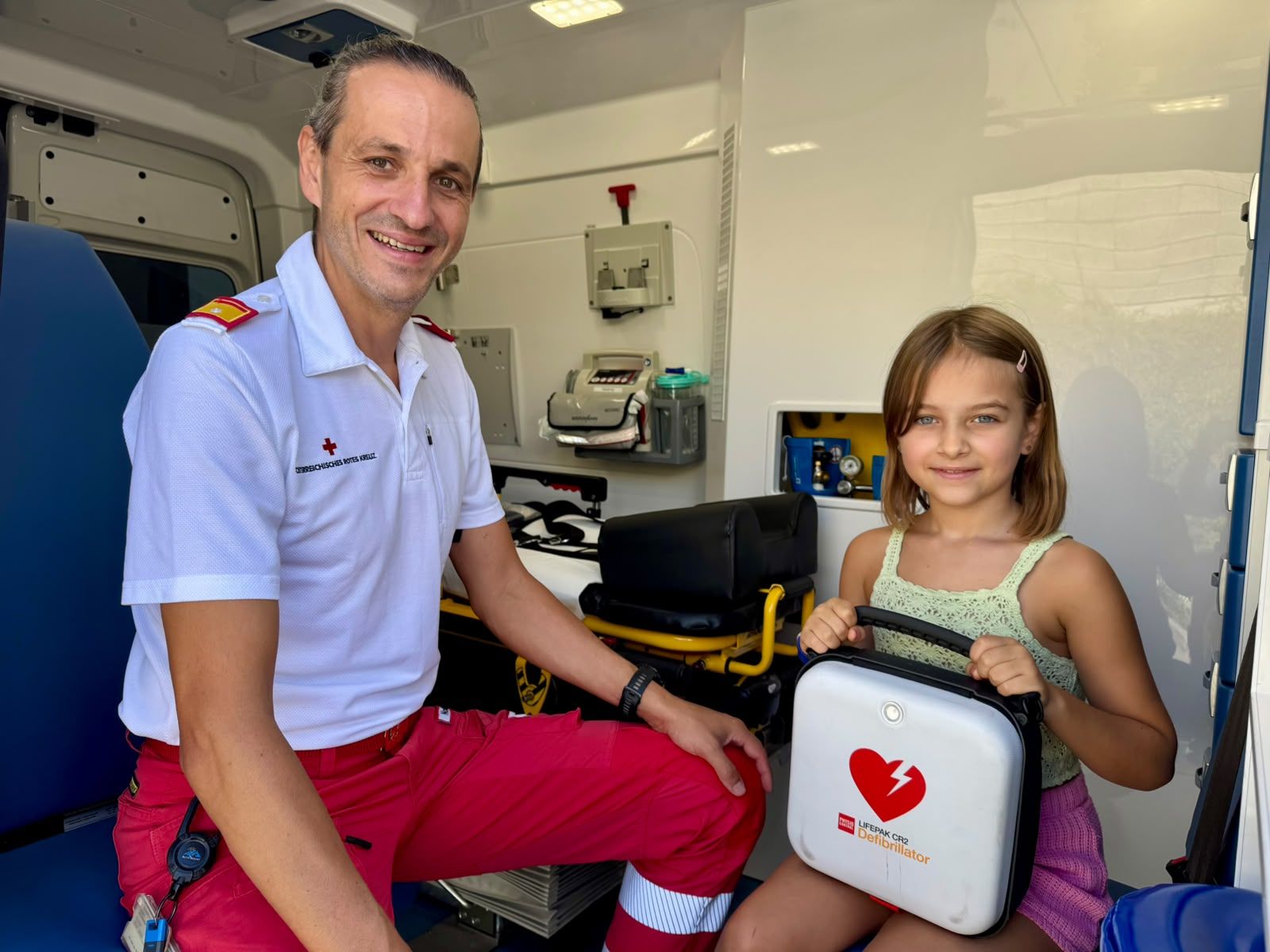 Papa Josef Brunner ist ganz stolz auf seine Lilly (8).