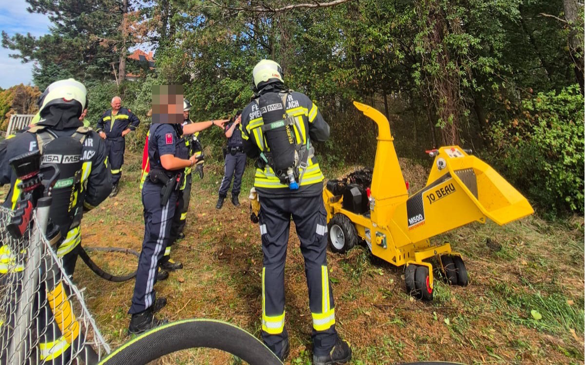 Brand eines Häckslers in Melk